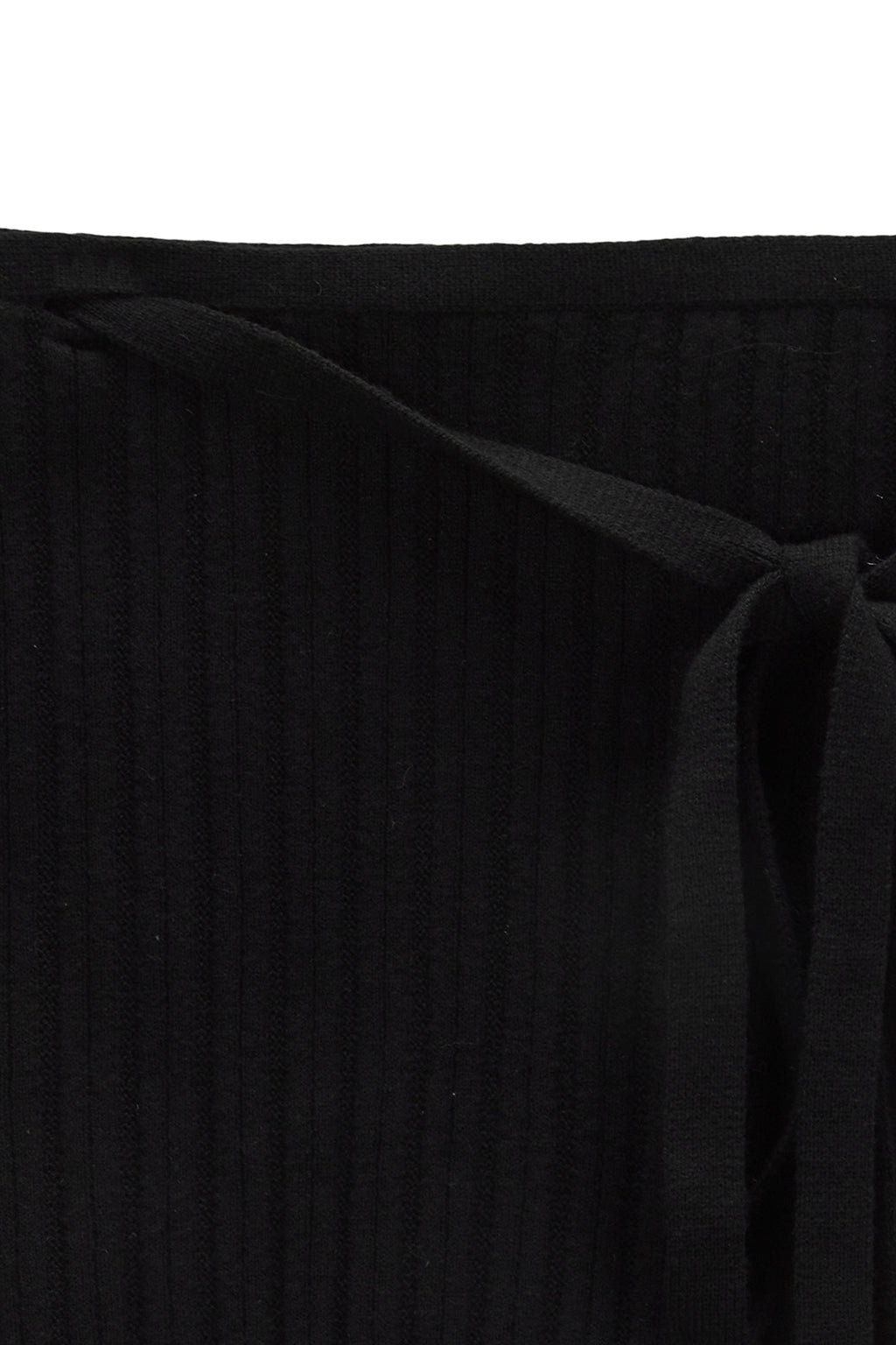 Matin Kim - Layered Knit String Wrap Skirt (Black) product image 3 | TRAB K-Fashion Australia