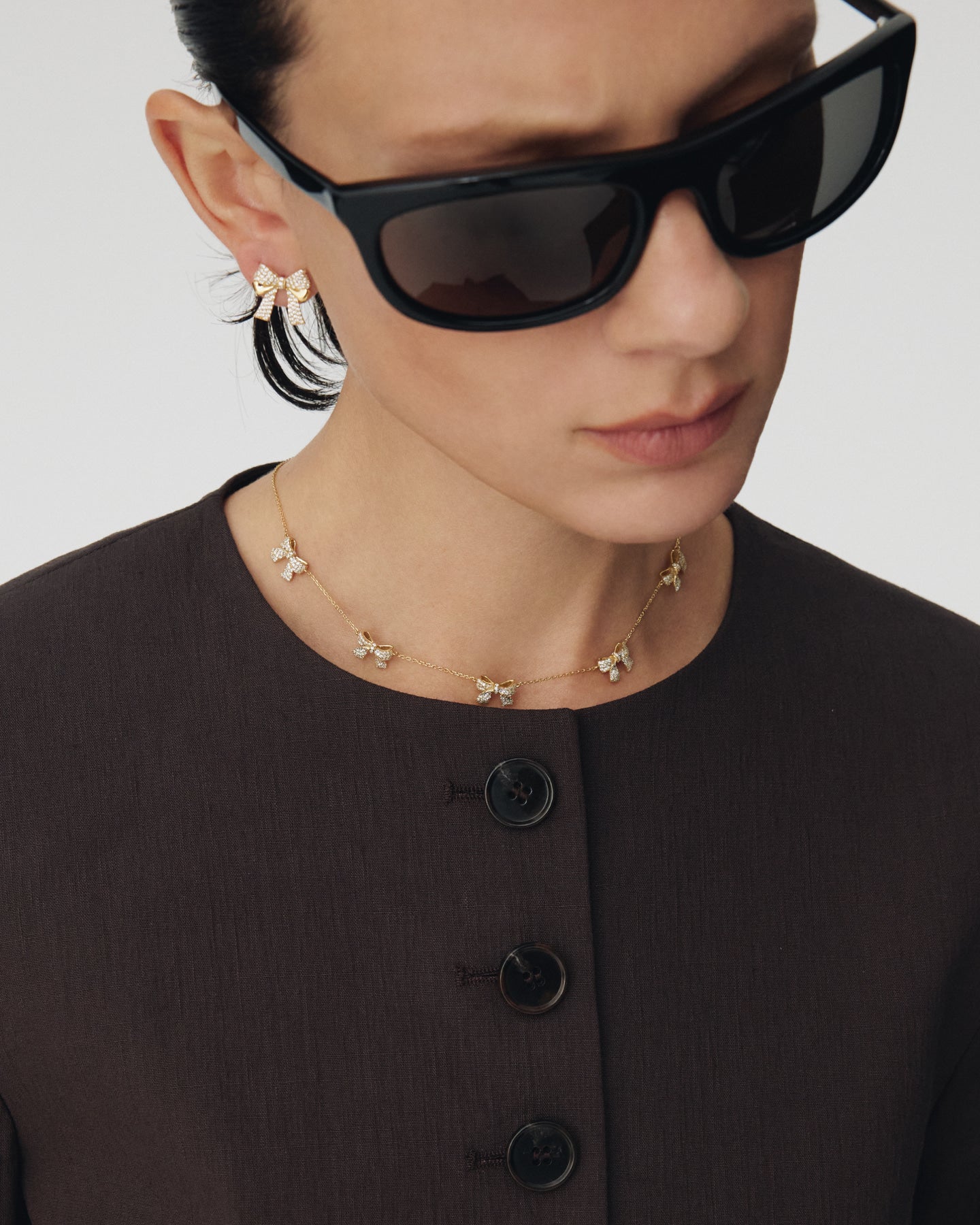 Numbering - Pave Ribbon Necklace #3806 product image 1 | TRAB K-Fashion Australia