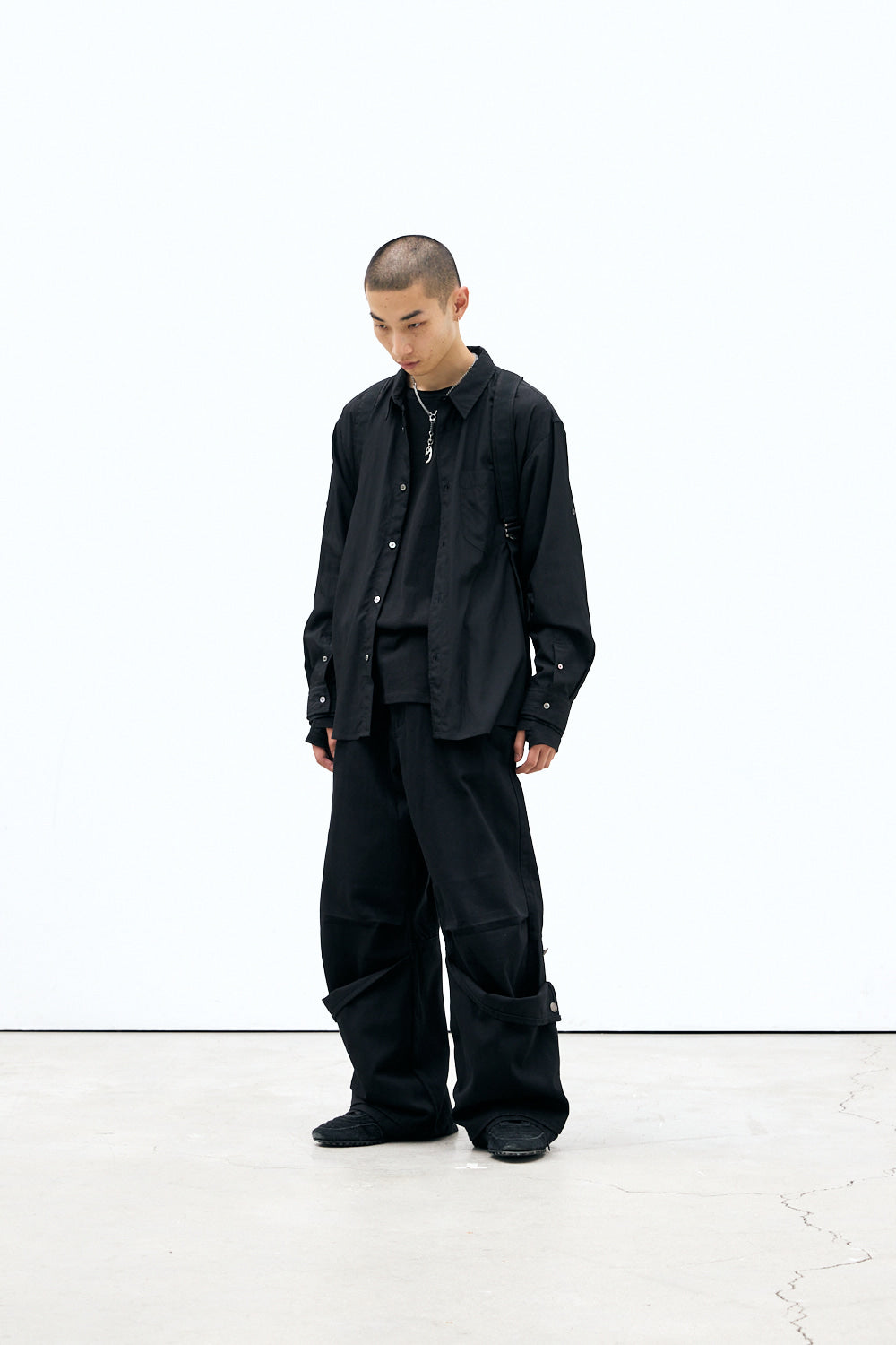 Hatchingroom - Double Sleeve Shirt (Black) product image 6 | TRAB K-Fashion Australia