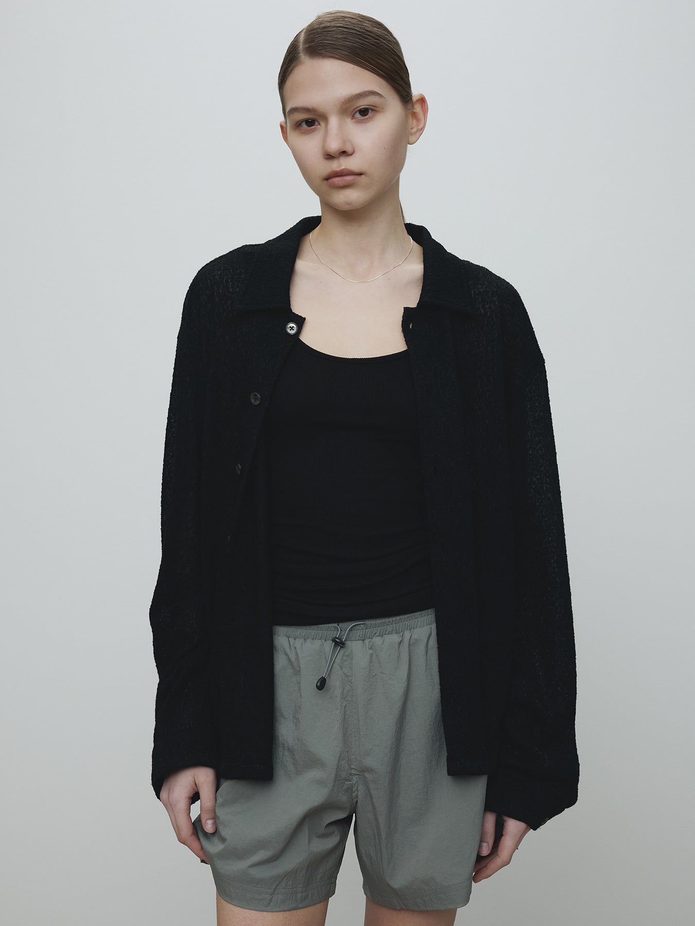 Tonywack - Drawstring Tech Shorts (Olive Grey) product image 5 | TRAB K-Fashion Australia