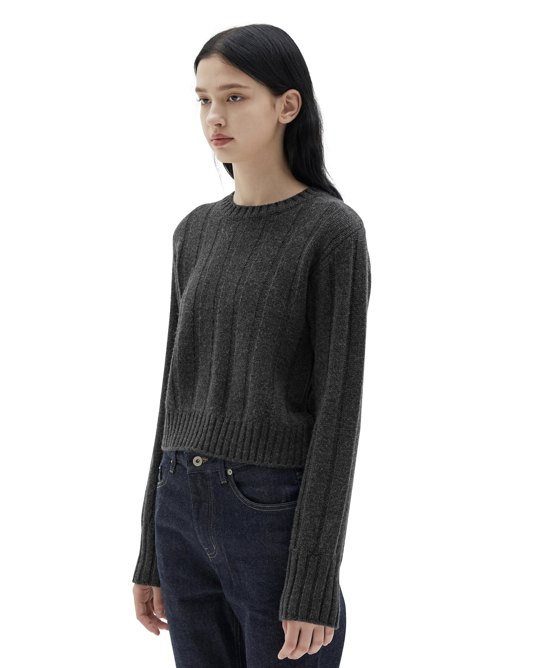 Brownyard - Crewneck Sweater (Charcoal) product image 3 | TRAB K-Fashion Australia