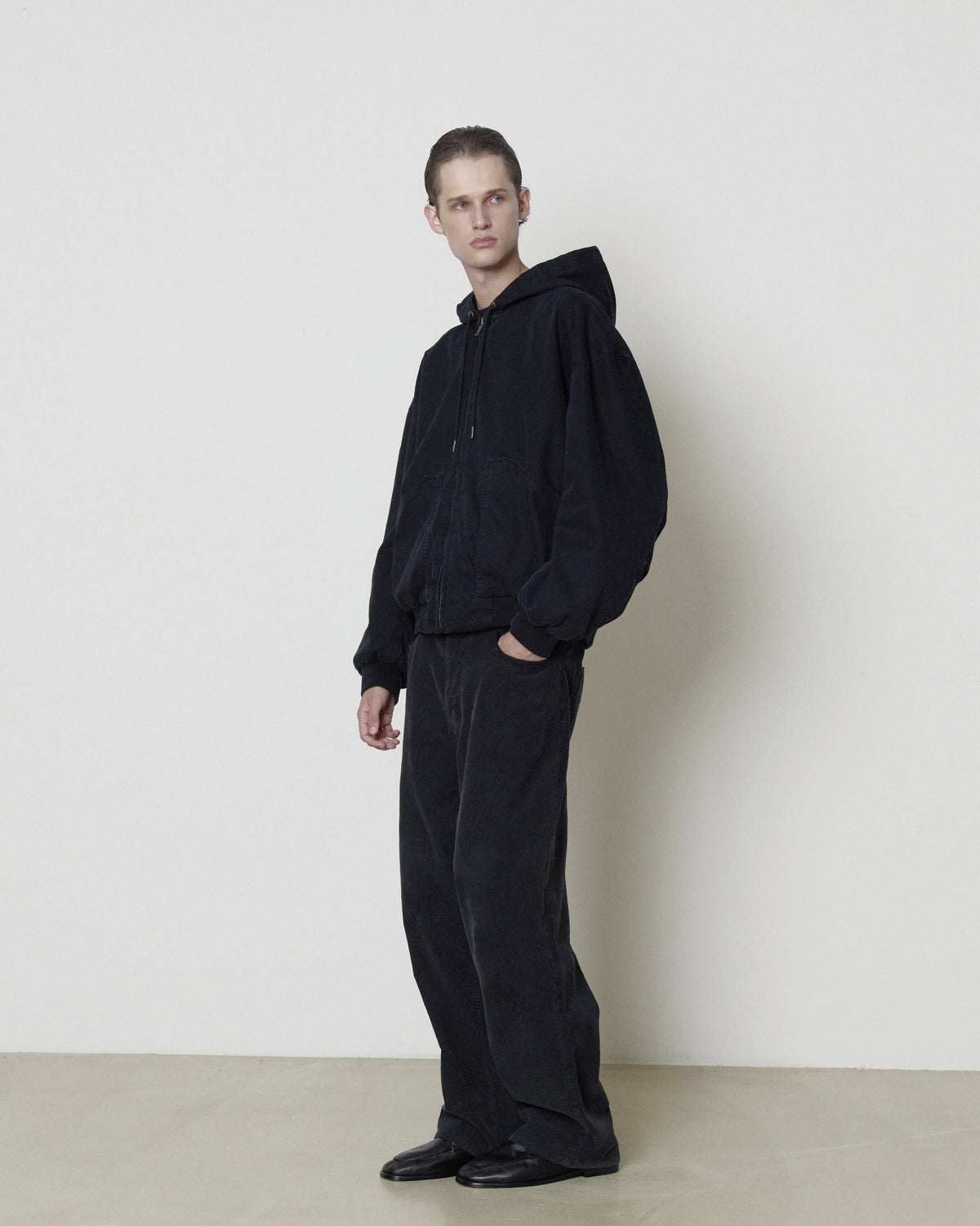 Brownyard - Washed Hooded Jumper (Black) product image 2 | TRAB K-Fashion Australia
