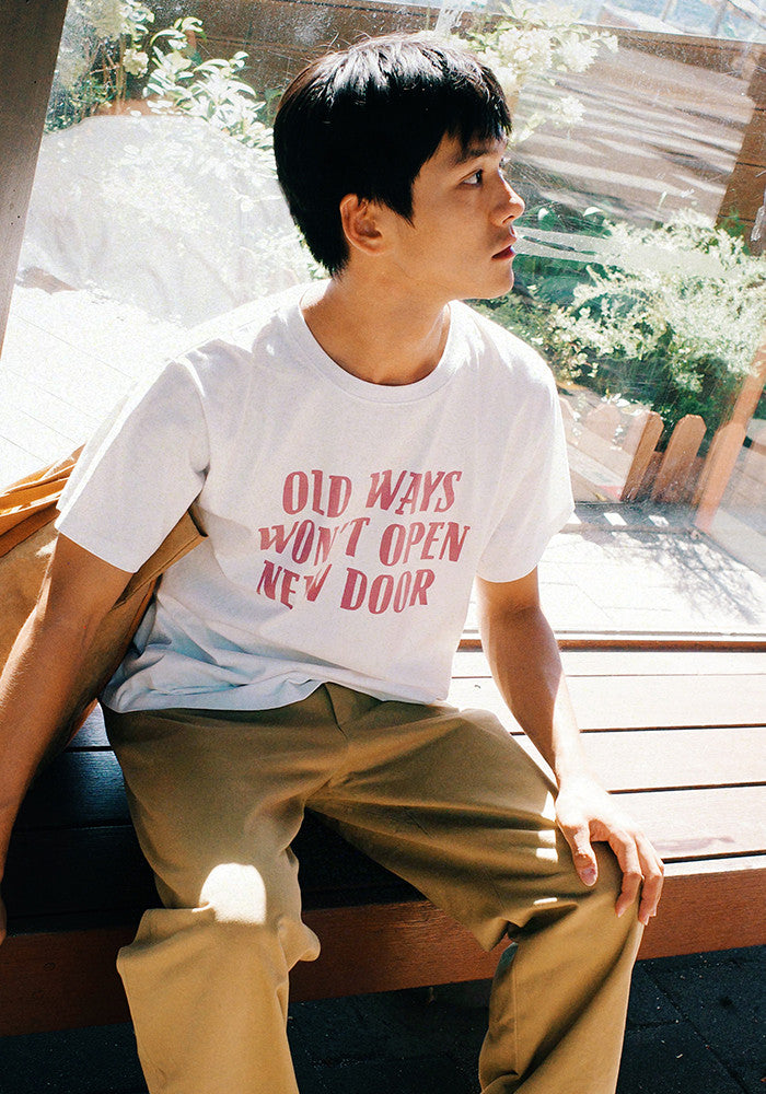 Collect Pieces - New Door T-Shirts (White) product image 3 | TRAB K-Fashion Australia