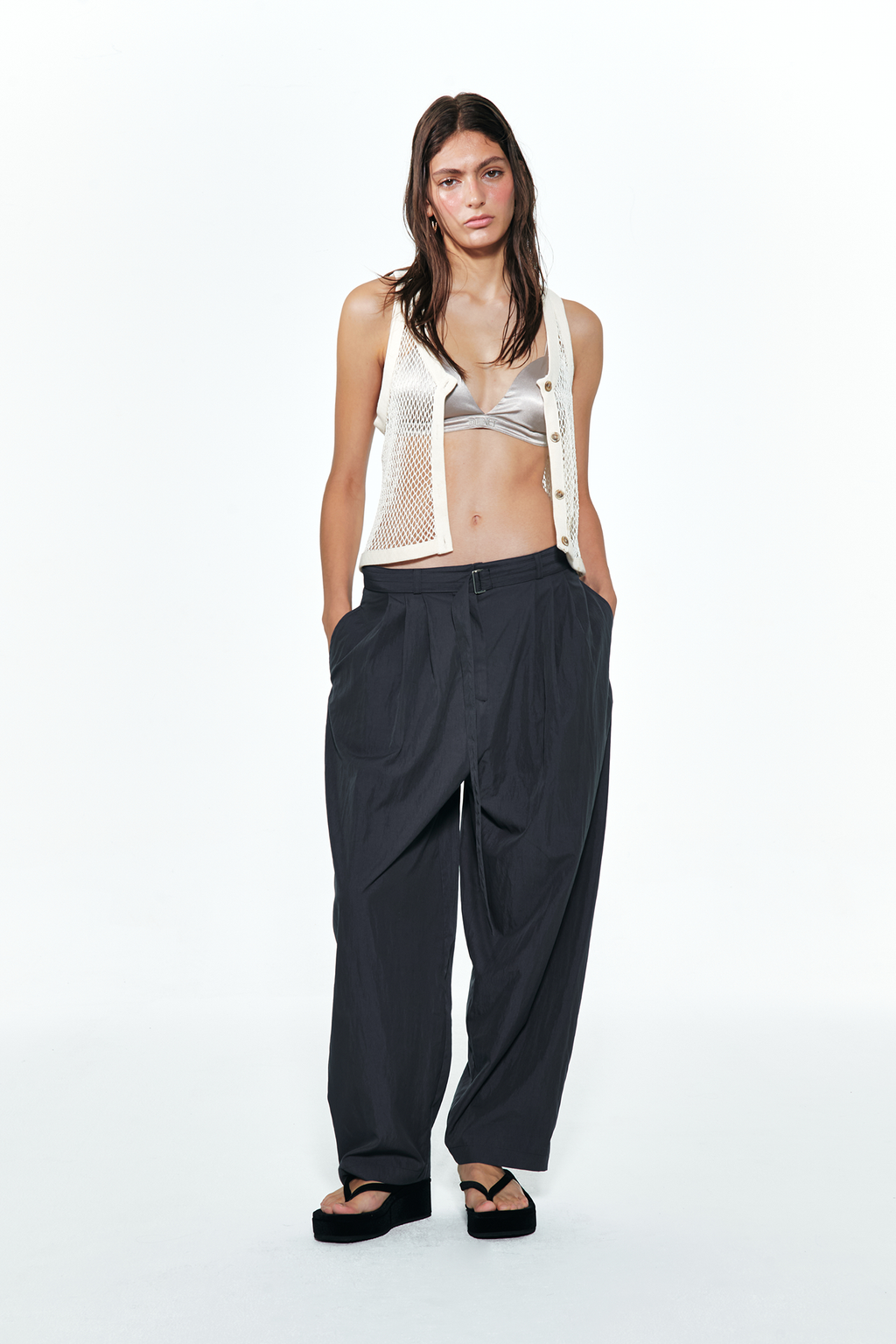 Deinet - Crochet Knit Vest (Ecru) product image 6 | TRAB K-Fashion Australia