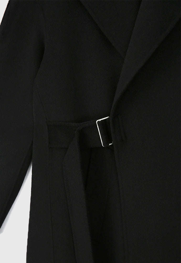 Tonywack - Double-Faced Wool And Cashmere Belted Coat (Black) product image 12 | TRAB K-Fashion Australia