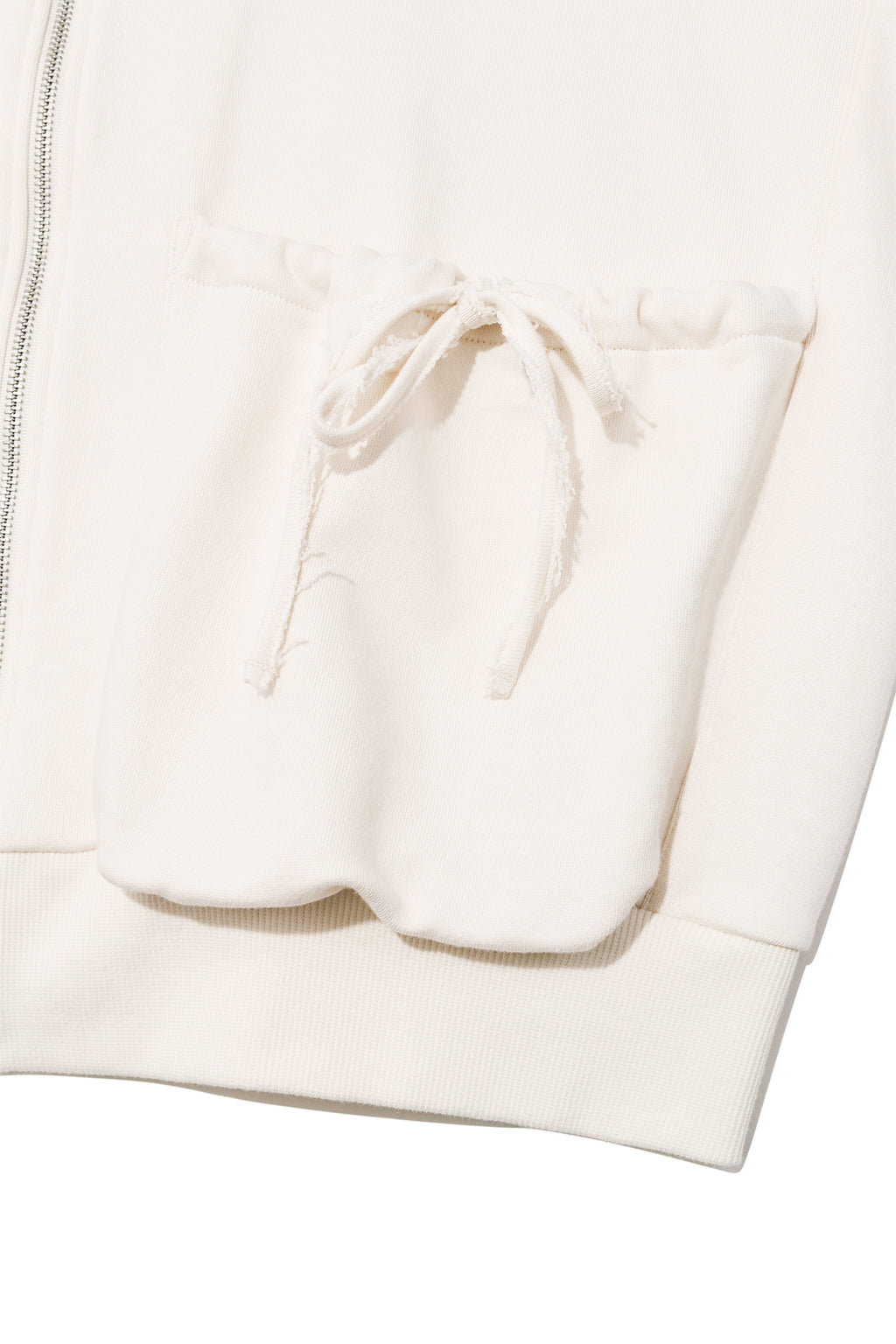 Matin Kim - Volume Pocket Hoody Zip Up (Cream) product image 6 | TRAB K-Fashion Australia