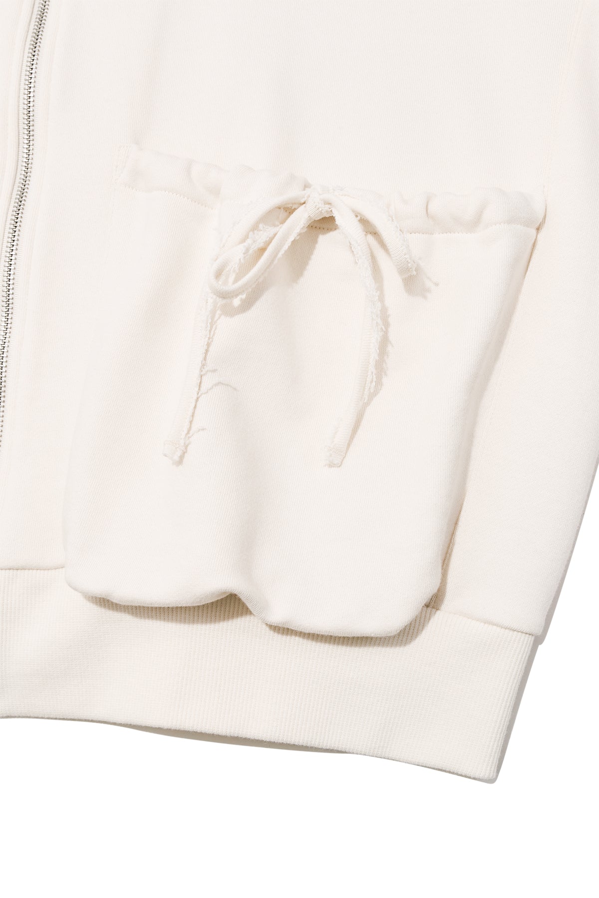 Matin Kim - Volume Pocket Hoody Zip Up (Cream) product image 6 | TRAB K-Fashion Australia