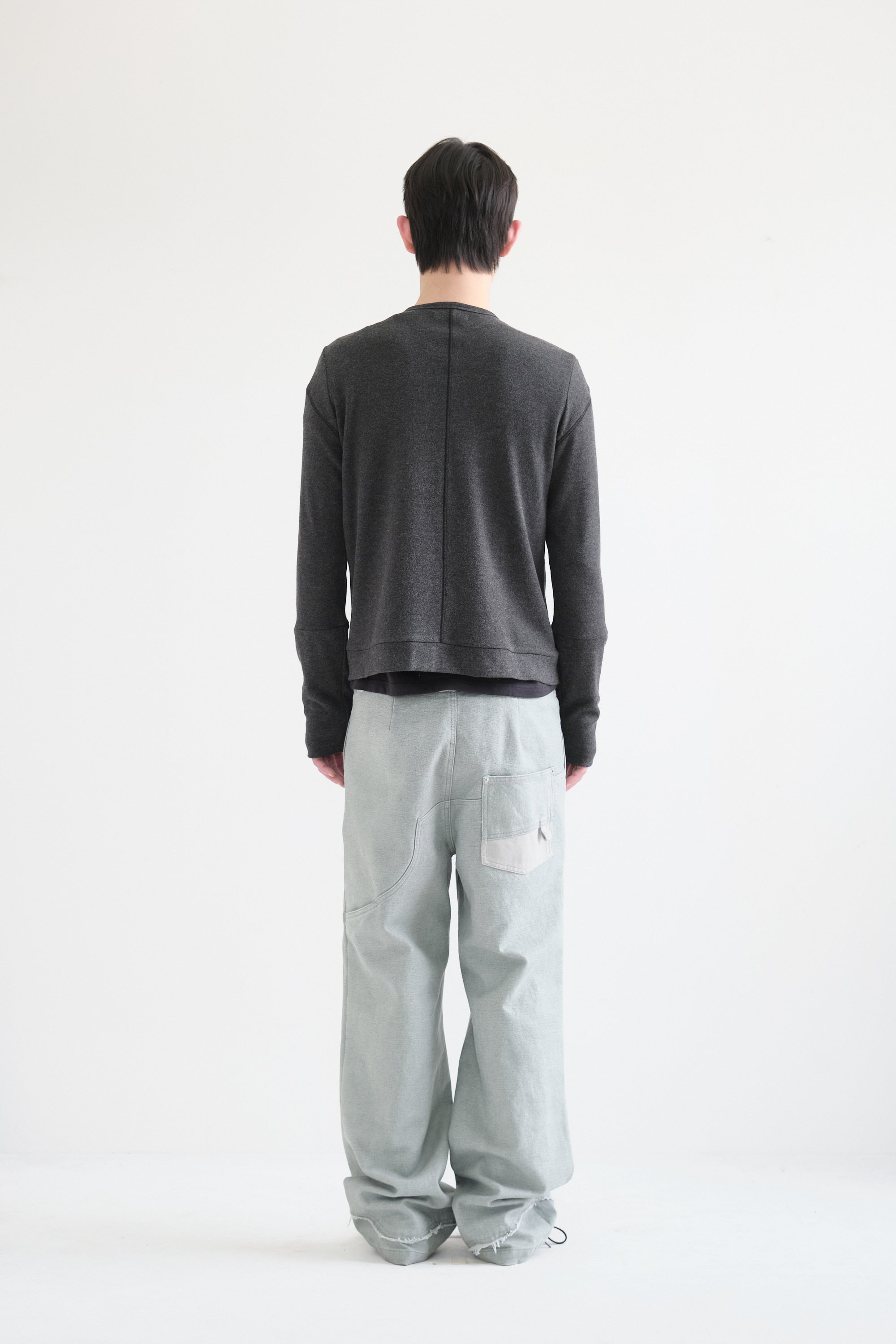 Hatchingroom - Layer Cardigan V2 (Charcoal) product image 4 | TRAB K-Fashion Australia