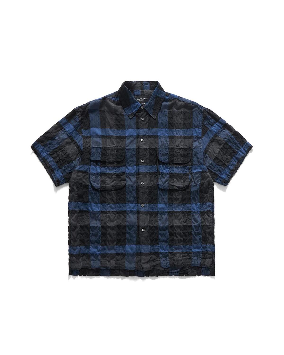 Eastlogue - Comfy Half Shirts (Navy Check) product image 1 | TRAB K-Fashion Australia