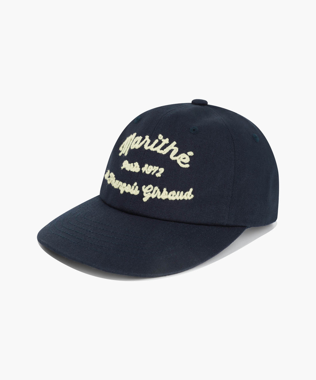 Marithe & Francois Girbaud - Chain Embroidery Flat Brim Cap (Navy) product image 1 | TRAB K-Fashion Australia