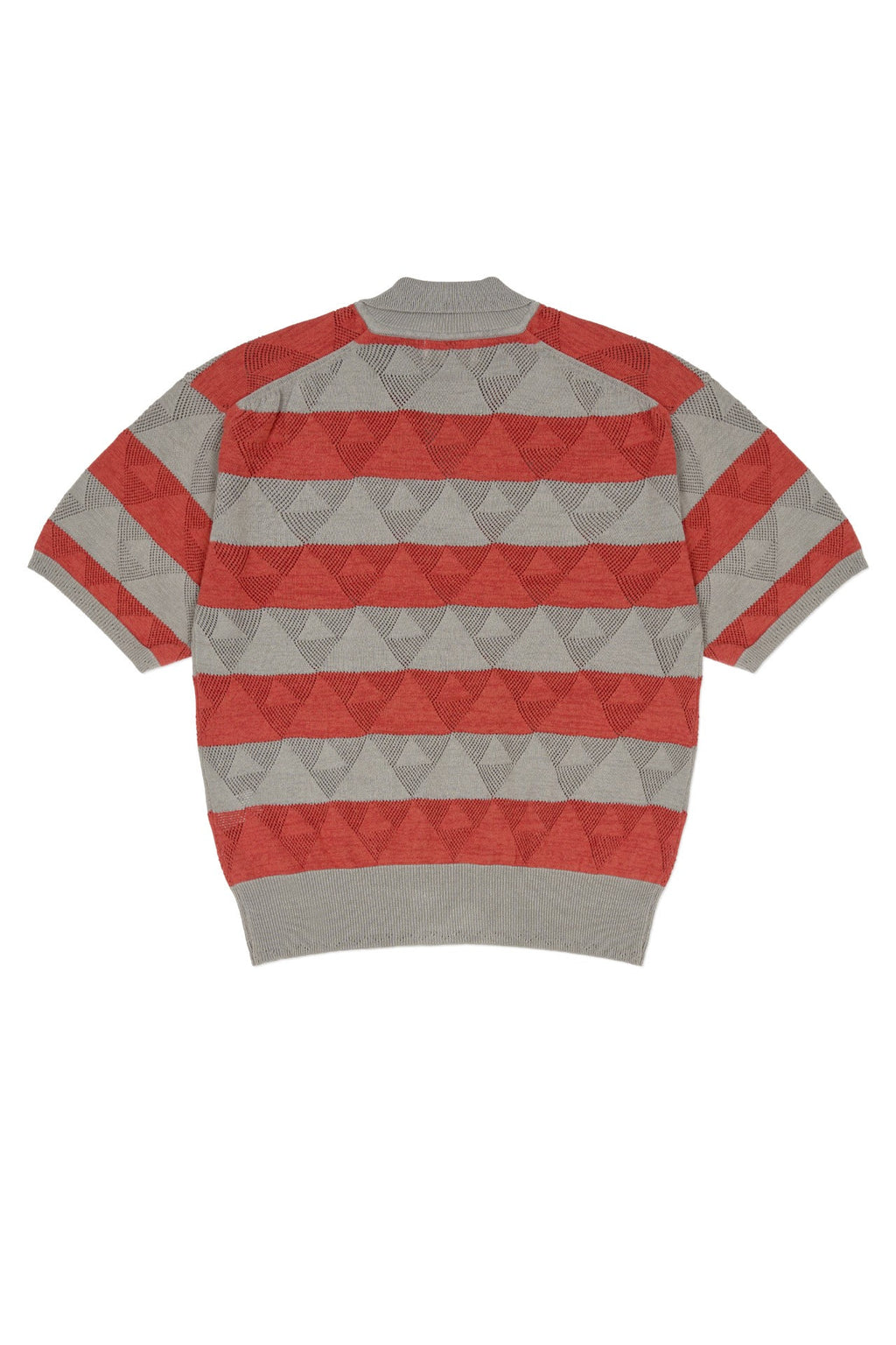 Ioedle - Split Stripe Short Sleeve Knit (Red) product image 4 | TRAB K-Fashion Australia