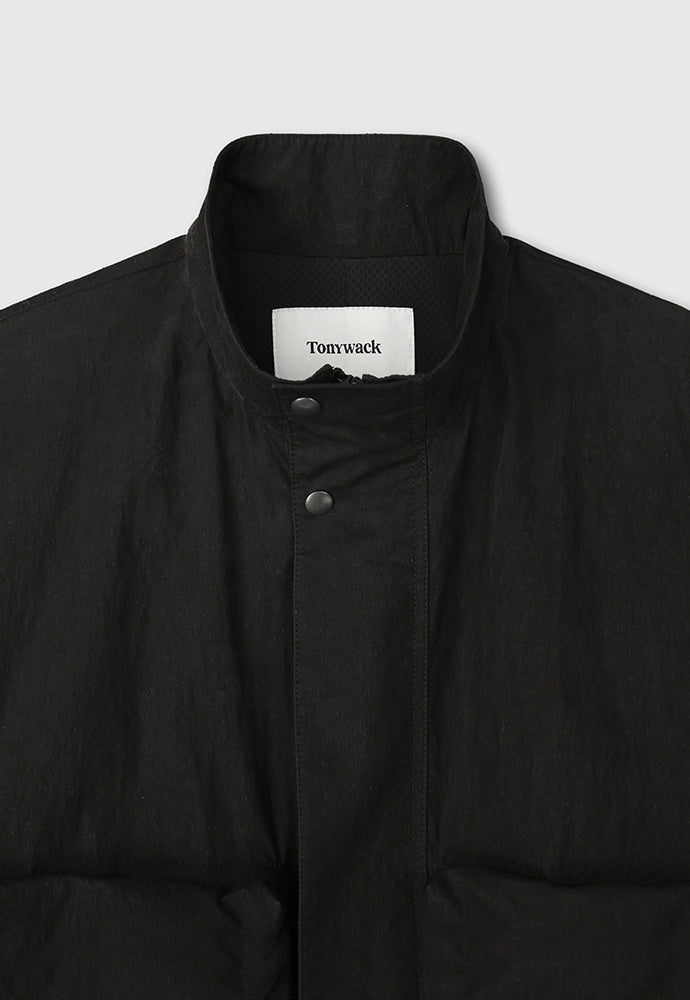 Tonywack - Washed C/P Utility Pocket Zip Jacket (Matt Black) product image 10 | TRAB K-Fashion Australia