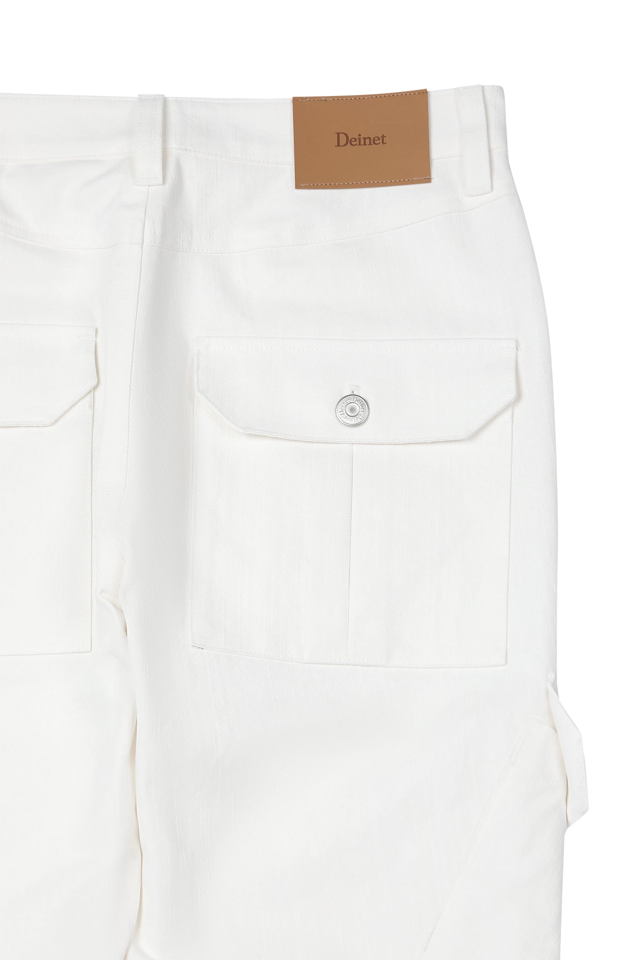 Deinet - Zipper Bootscut Cargo Pants (White) product image 15 | TRAB K-Fashion Australia
