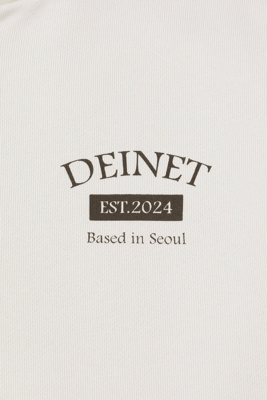 Deinet - German Lettering Hoodie Zip-Up (Ivory) product image 12 | TRAB K-Fashion Australia