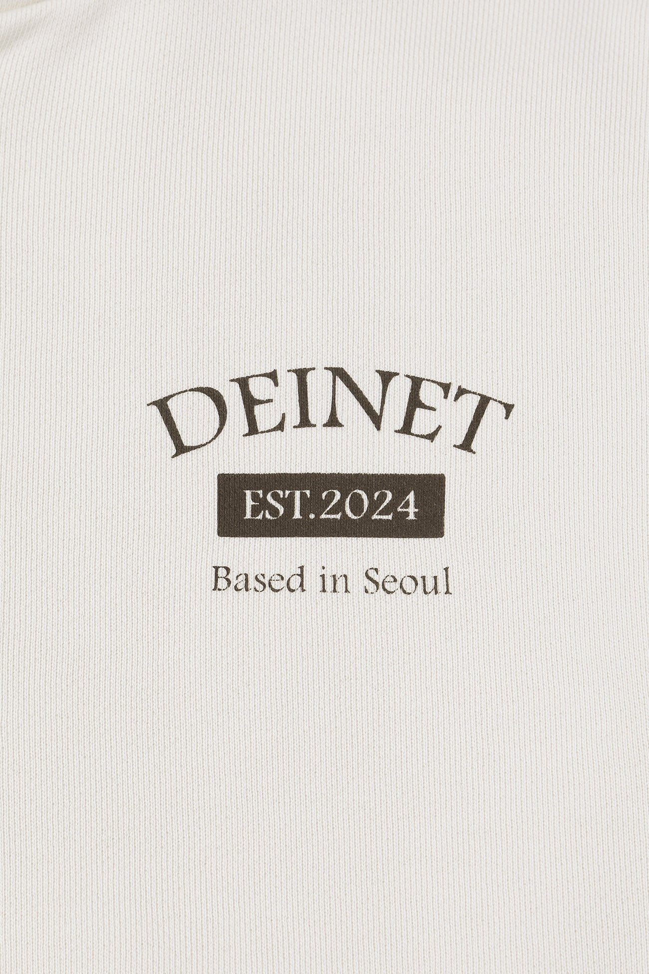 Deinet - German Lettering Hoodie Zip-Up (Ivory) product image 12 | TRAB K-Fashion Australia