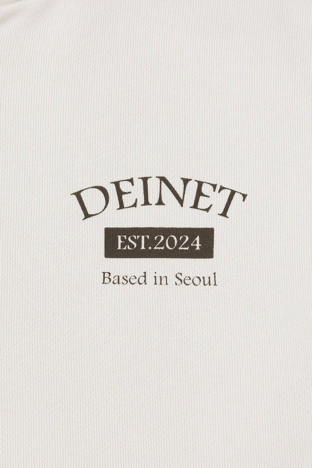 Deinet - German Lettering Hoodie Zip-Up (Ivory) product image 12 | TRAB K-Fashion Australia