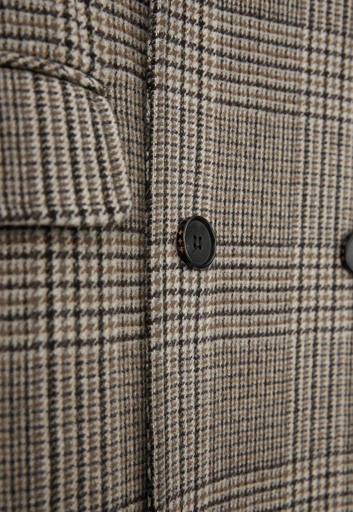 Tonywack - Crudo Cashmere Double Coat (Beige Prince Of Wales Check) product image 9 | TRAB K-Fashion Australia