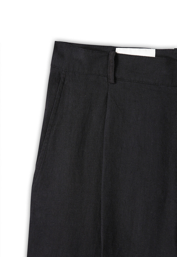 Art if acts - Linen One Tuck Pants (Black) product image 9 | TRAB K-Fashion Australia