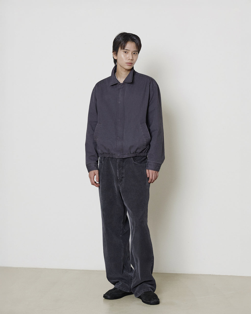 Brownyard - Vintage Cotton Blouson (Navy) product image 1 | TRAB K-Fashion Australia