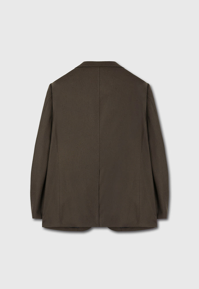 Tonywack - Wool And Cashmere Tailored Blazer (Taupe Brown) product image 9 | TRAB K-Fashion Australia