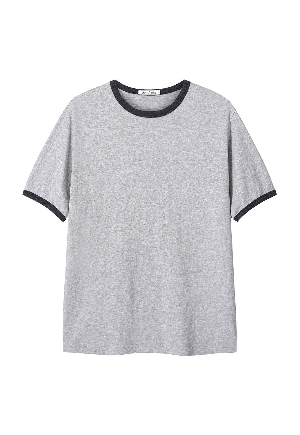 Art if acts - Slub Ringer Tee (Grey/Charcoal) product image 6 | TRAB K-Fashion Australia