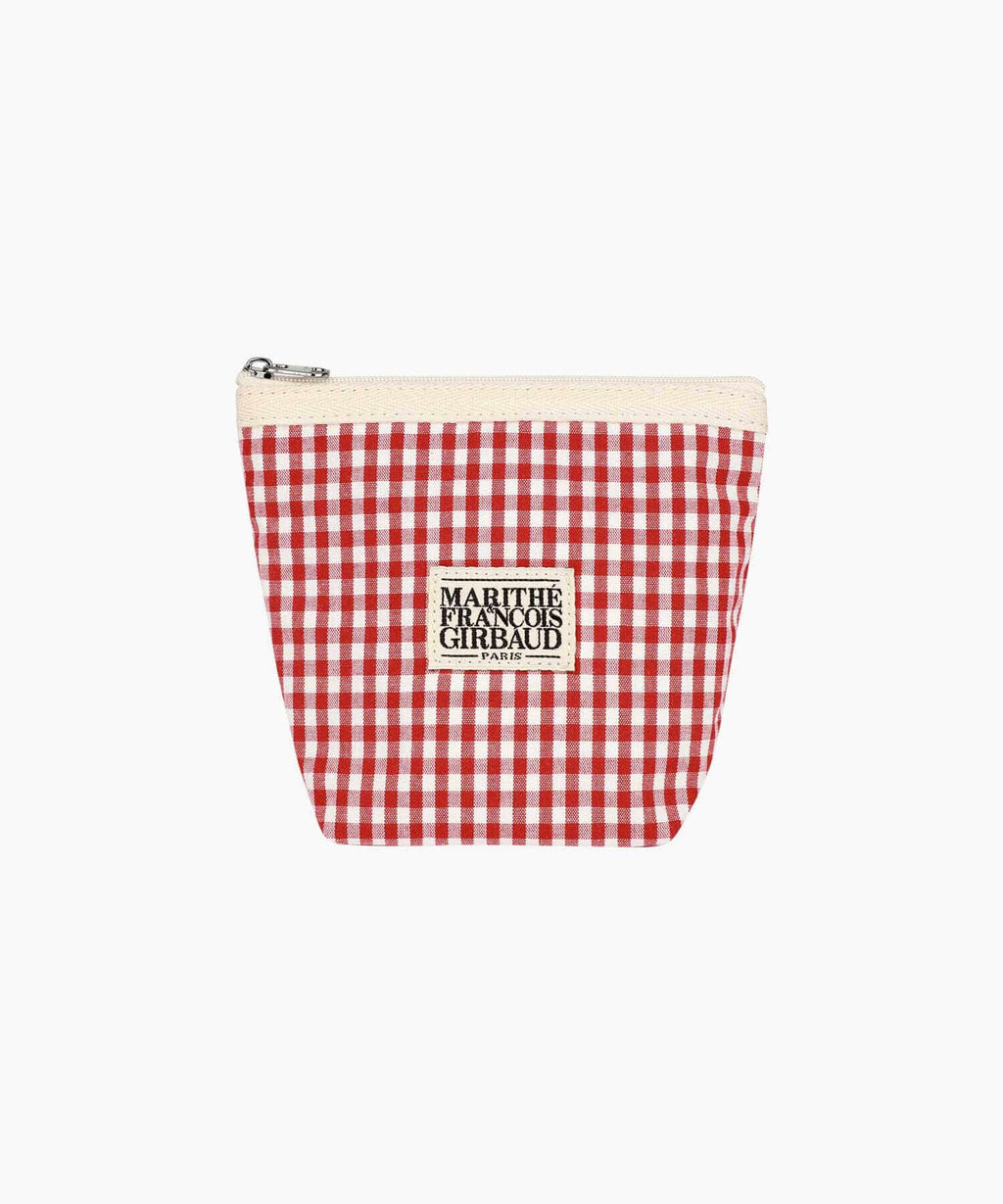 Marithe & Francois Girbaud - Classic Logo Check Pouch (Red) product image 1 | TRAB K-Fashion Australia