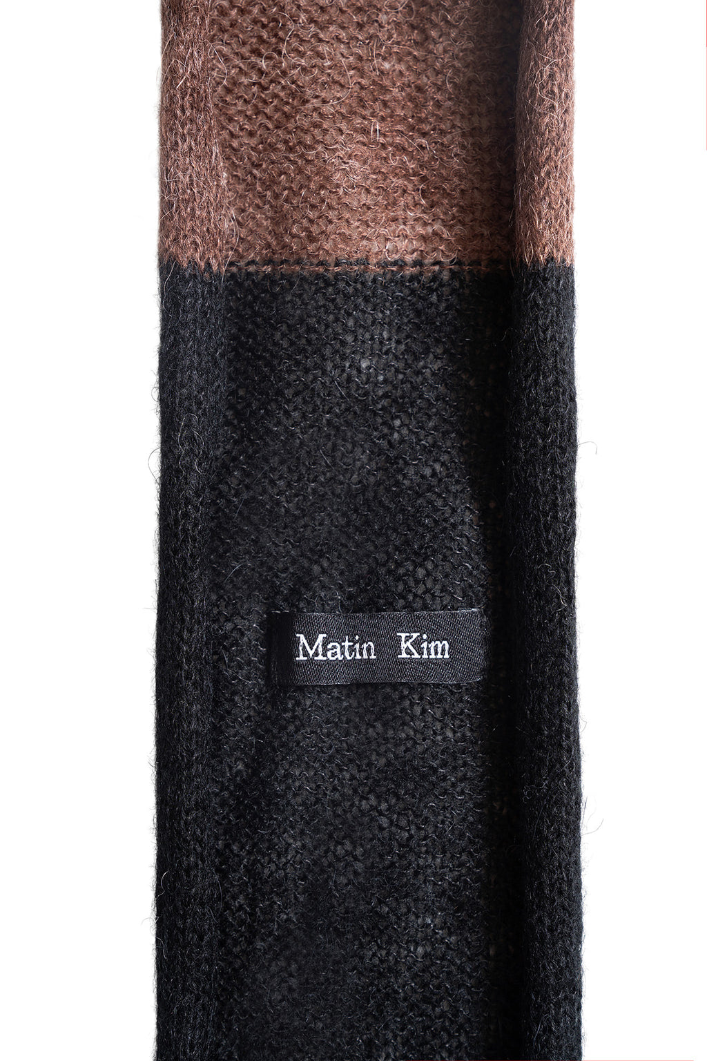 Matin Kim - Multi Stripe Alpaca Blended Muffler (Brown) product image 3 | TRAB K-Fashion Australia