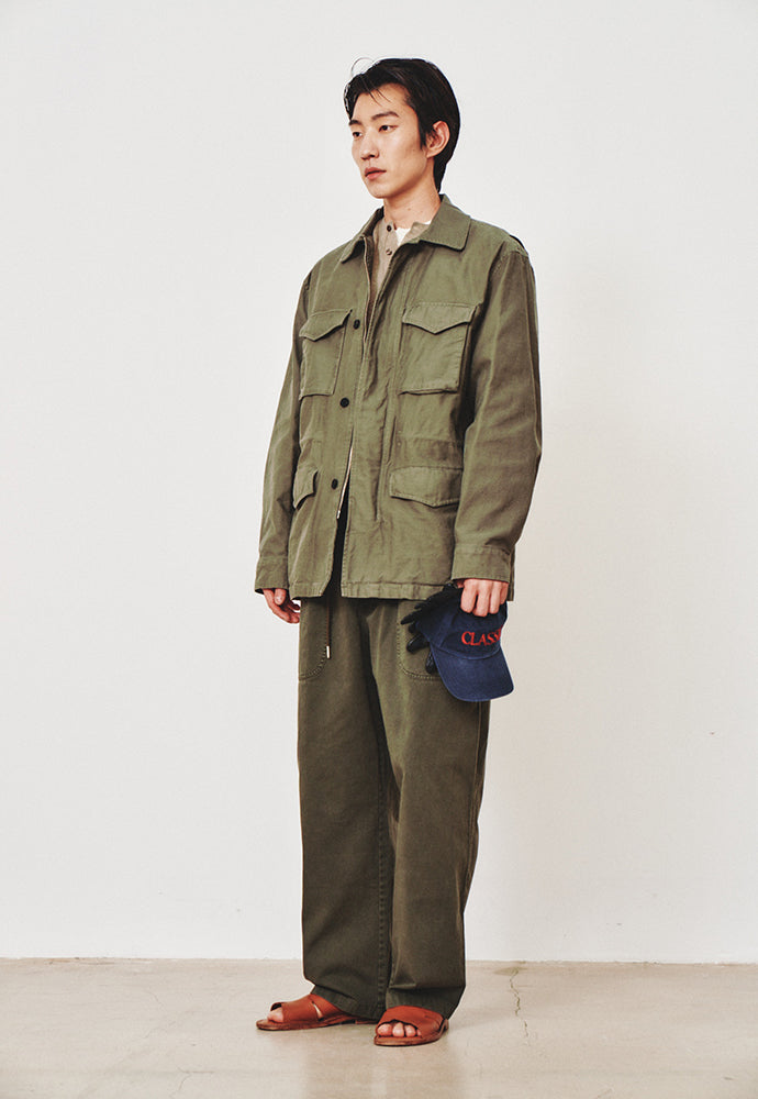 Art if acts - Back satin Garment Field Jacket (Sage Green) product image 2 | TRAB K-Fashion Australia