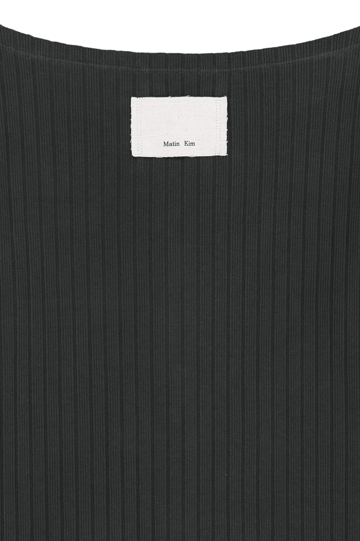 Matin Kim - Vintage Washed Ribbed Snap Top (Black) product image 5 | TRAB K-Fashion Australia