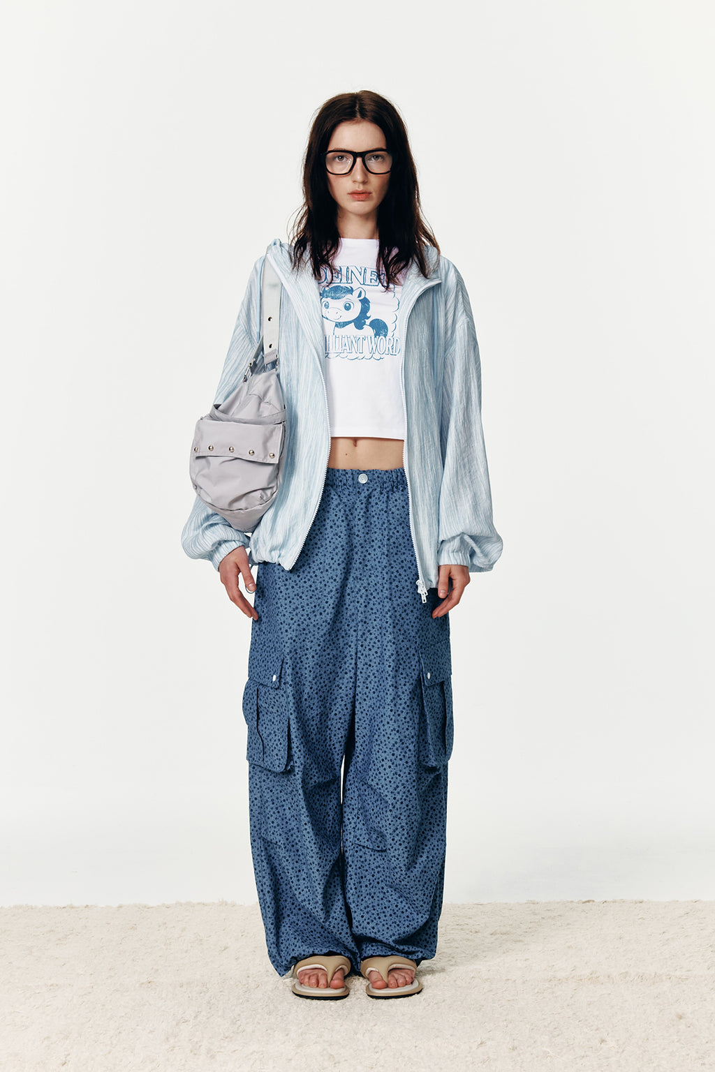 Deinet - Deinet Back Logo Bomber Jacket (Blue) product image 3 | TRAB K-Fashion Australia