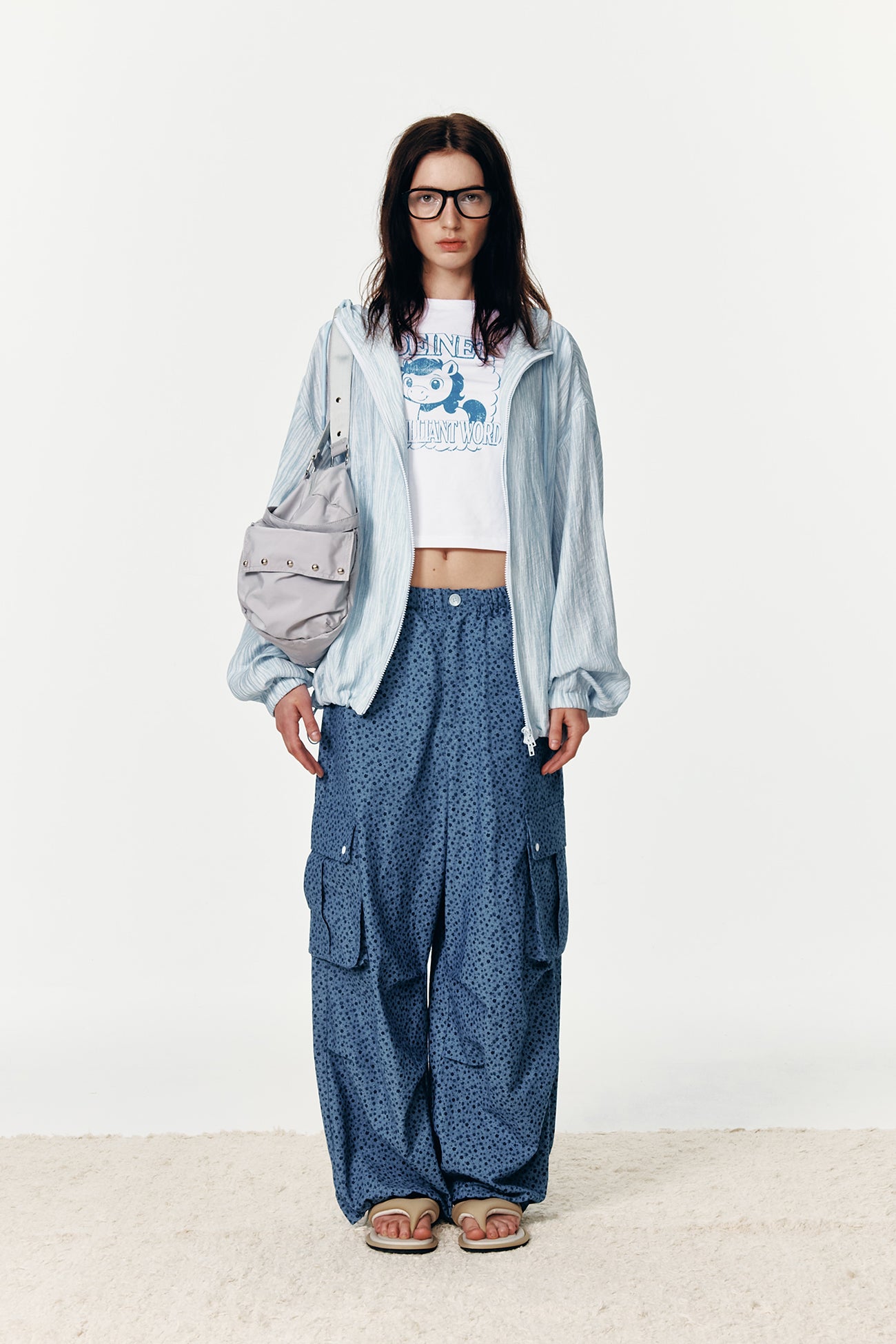 Deinet - Deinet Back Logo Bomber Jacket (Blue) product image 3 | TRAB K-Fashion Australia