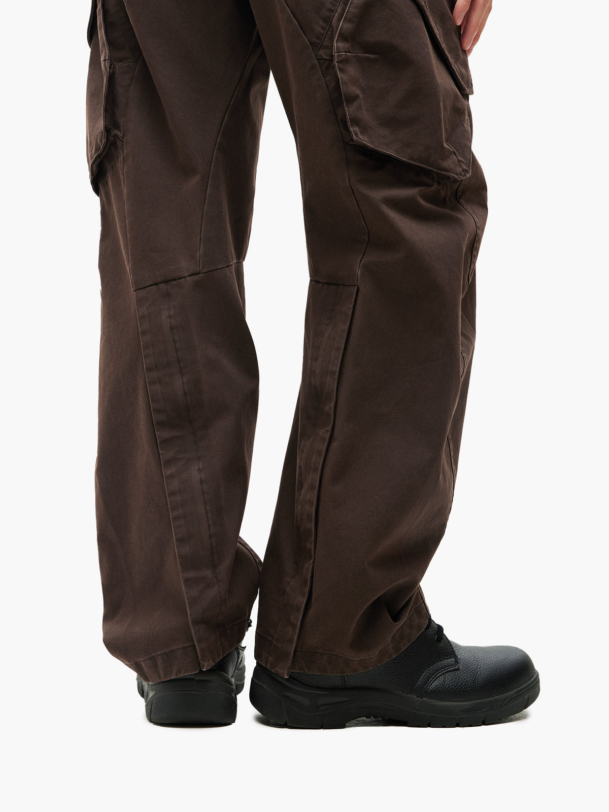 Jiyong Kim - Multi-Pocket Trousers (Brown) product image 7 | TRAB K-Fashion Australia