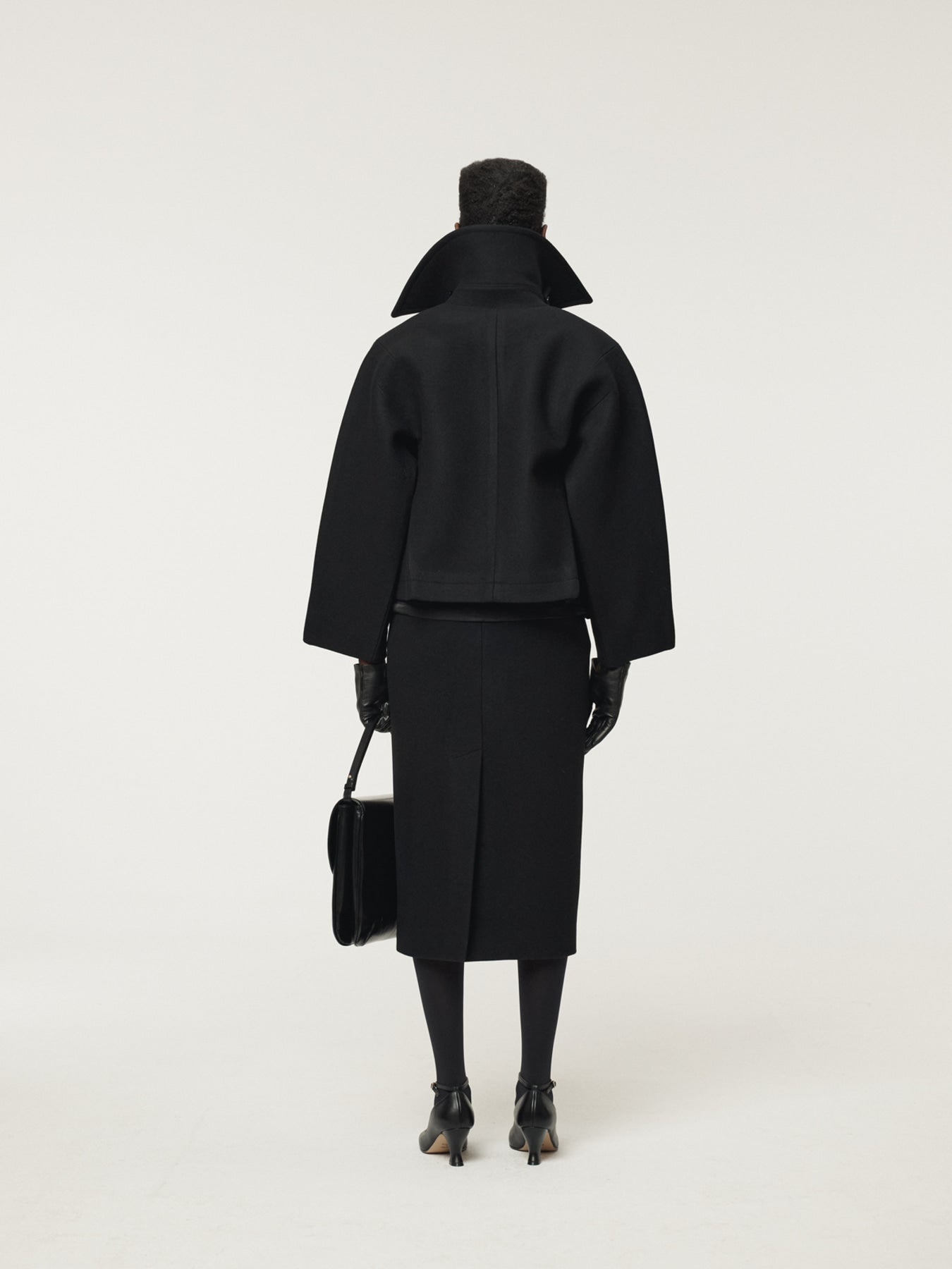 Recto - Primary Wool Short Pea Coat (Black) product image 4 | TRAB K-Fashion Australia