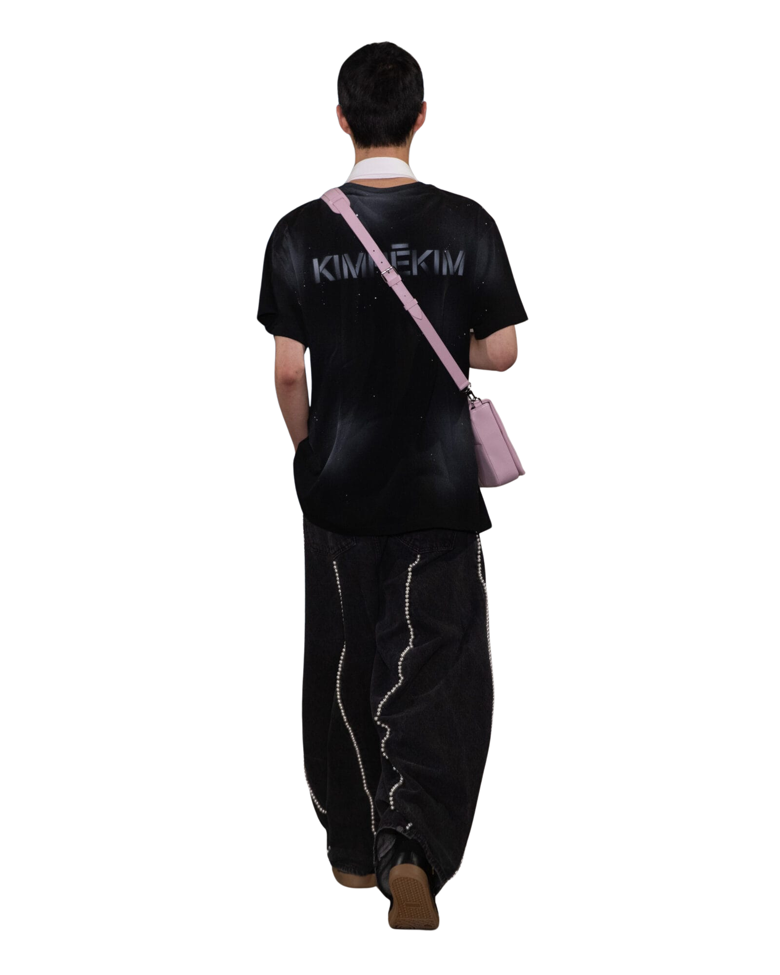 Kimhe Kim - Pearl Embellished Balloon Jeans (Black) product image 2 | TRAB K-Fashion Australia