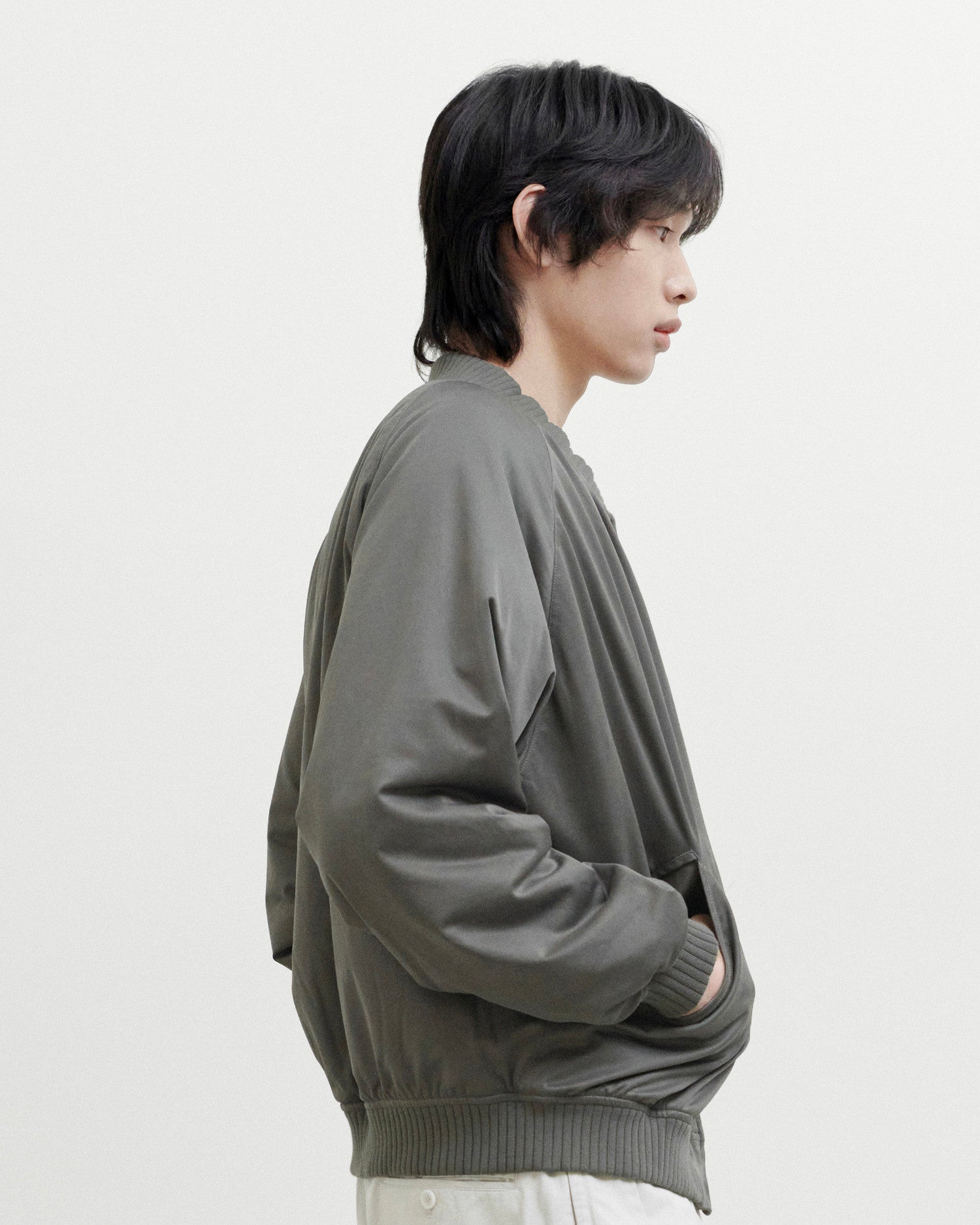 Brownyard - Vintage Souvenir Jacket (Olive Grey) product image 2 | TRAB K-Fashion Australia