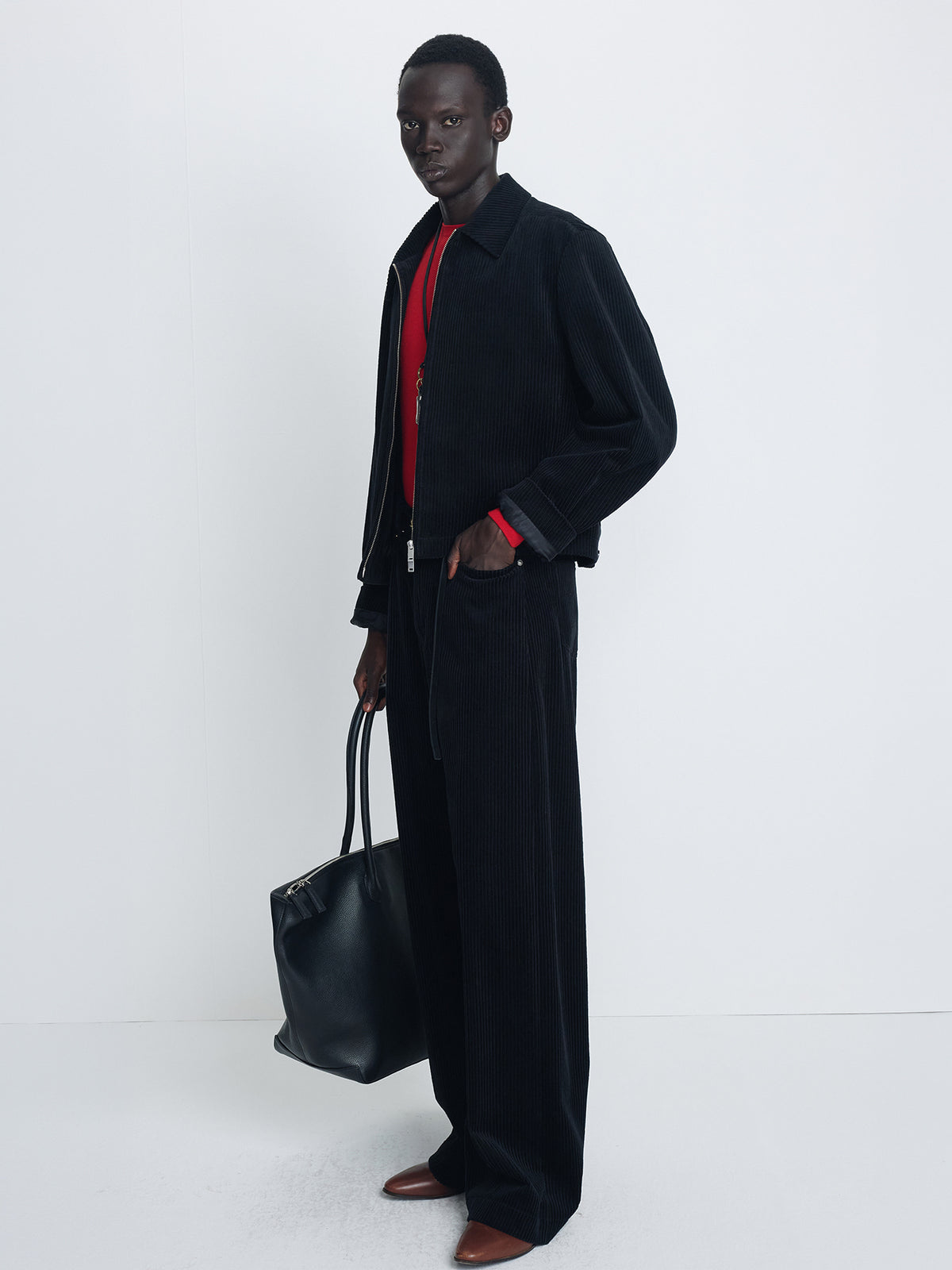Tonywack - Wide-Leg Corduroy Pants (Midnight) product image 3 | TRAB K-Fashion Australia