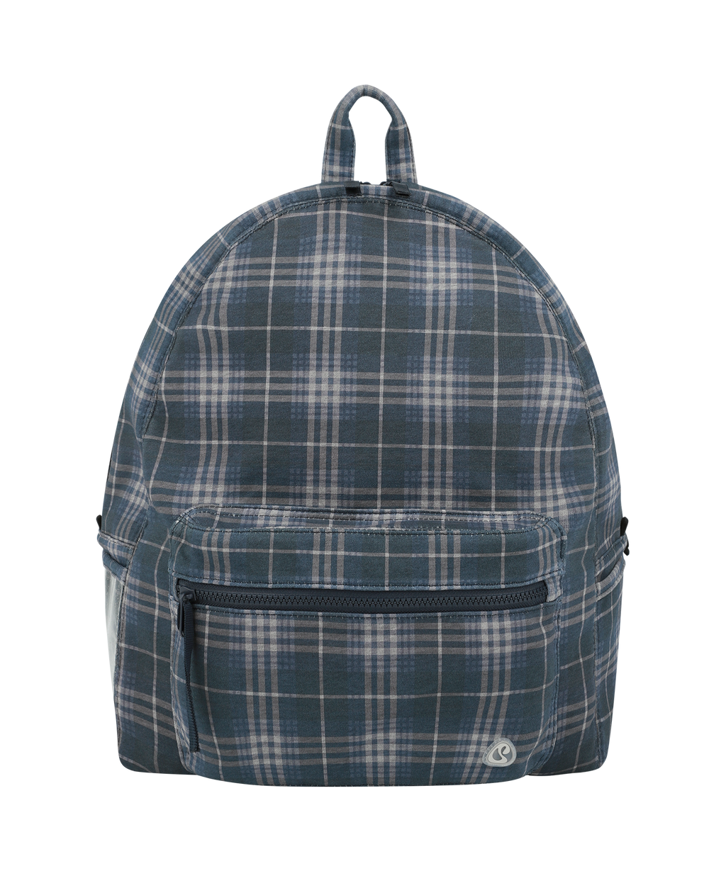 Coyseio - Chunky Sweat Check Backpack (Navy) product image 1 | TRAB K-Fashion Australia