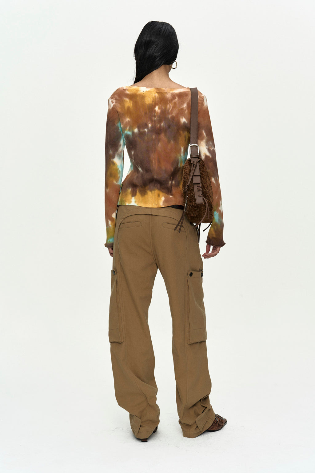 Andersson Bell - Multi-Dye Knit Cardigan (Brown) product image 4 | TRAB K-Fashion Australia