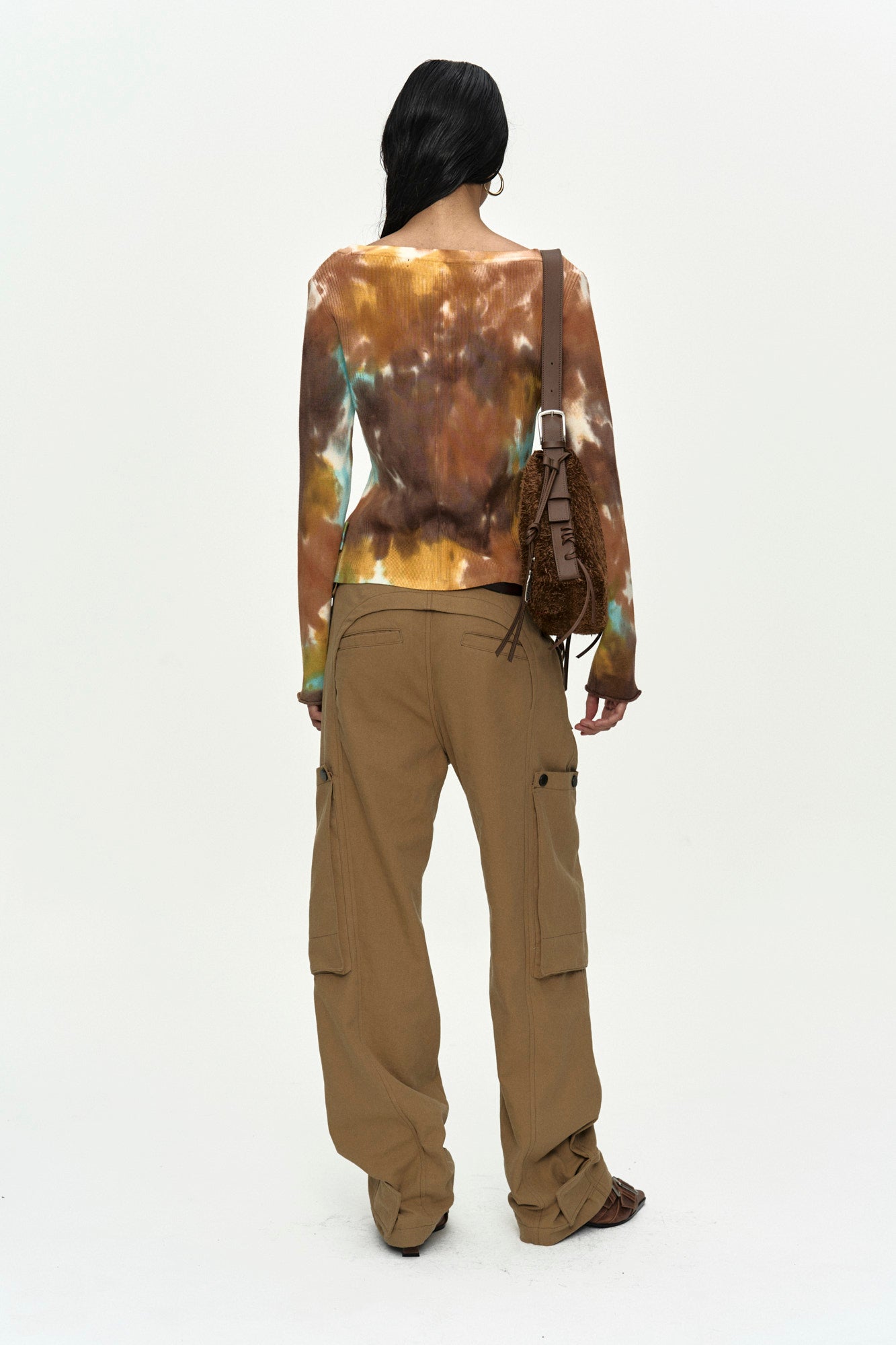 Andersson Bell - Multi-Dye Knit Cardigan (Brown) product image 4 | TRAB K-Fashion Australia