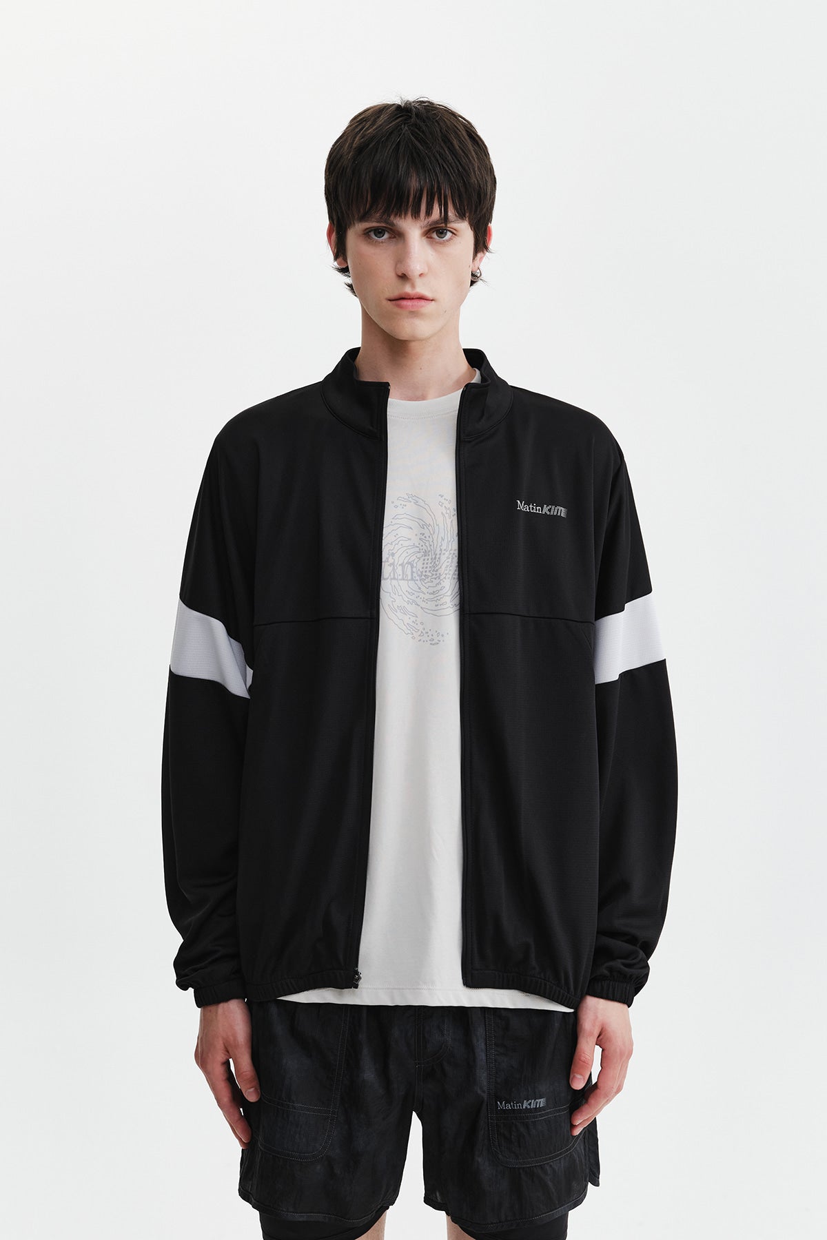 Matin Kim - Matin Pace Vortex Graffiti Zip Up (Black) product image 12 | TRAB K-Fashion Australia