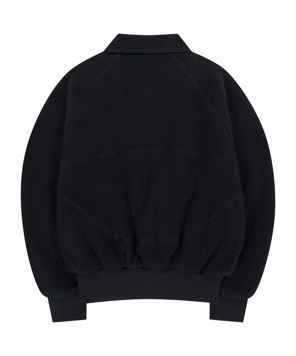 Coyseio - Round Collar Fleece Jacket (Black) product image 8 | TRAB K-Fashion Australia