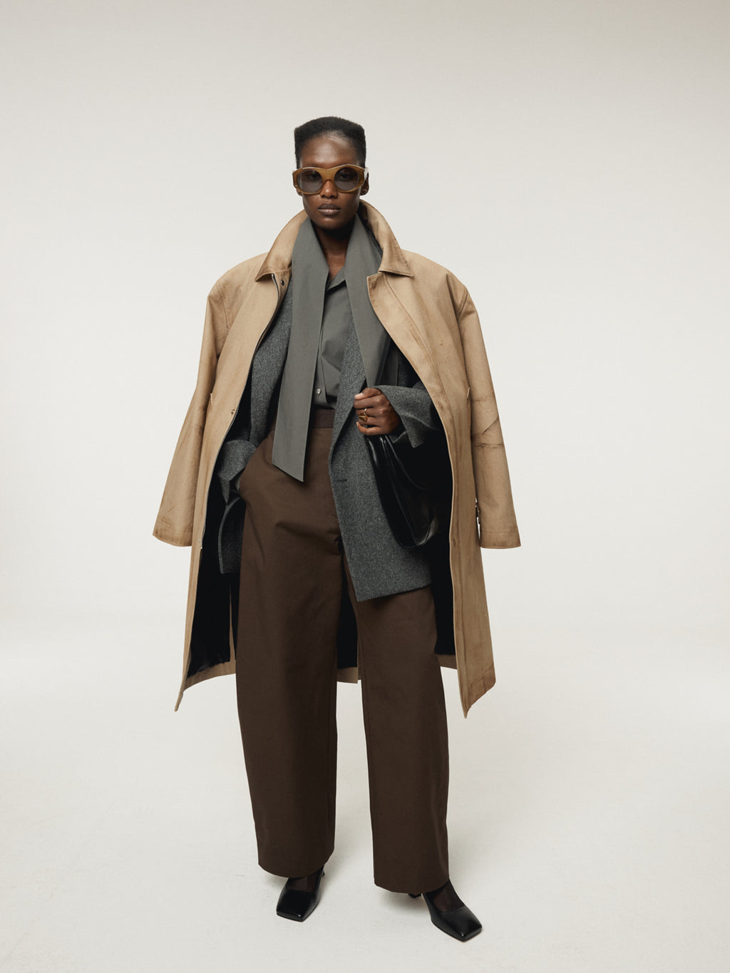 Recto - Vintage Effect Cotton Coat (Desert) product image 5 | TRAB K-Fashion Australia