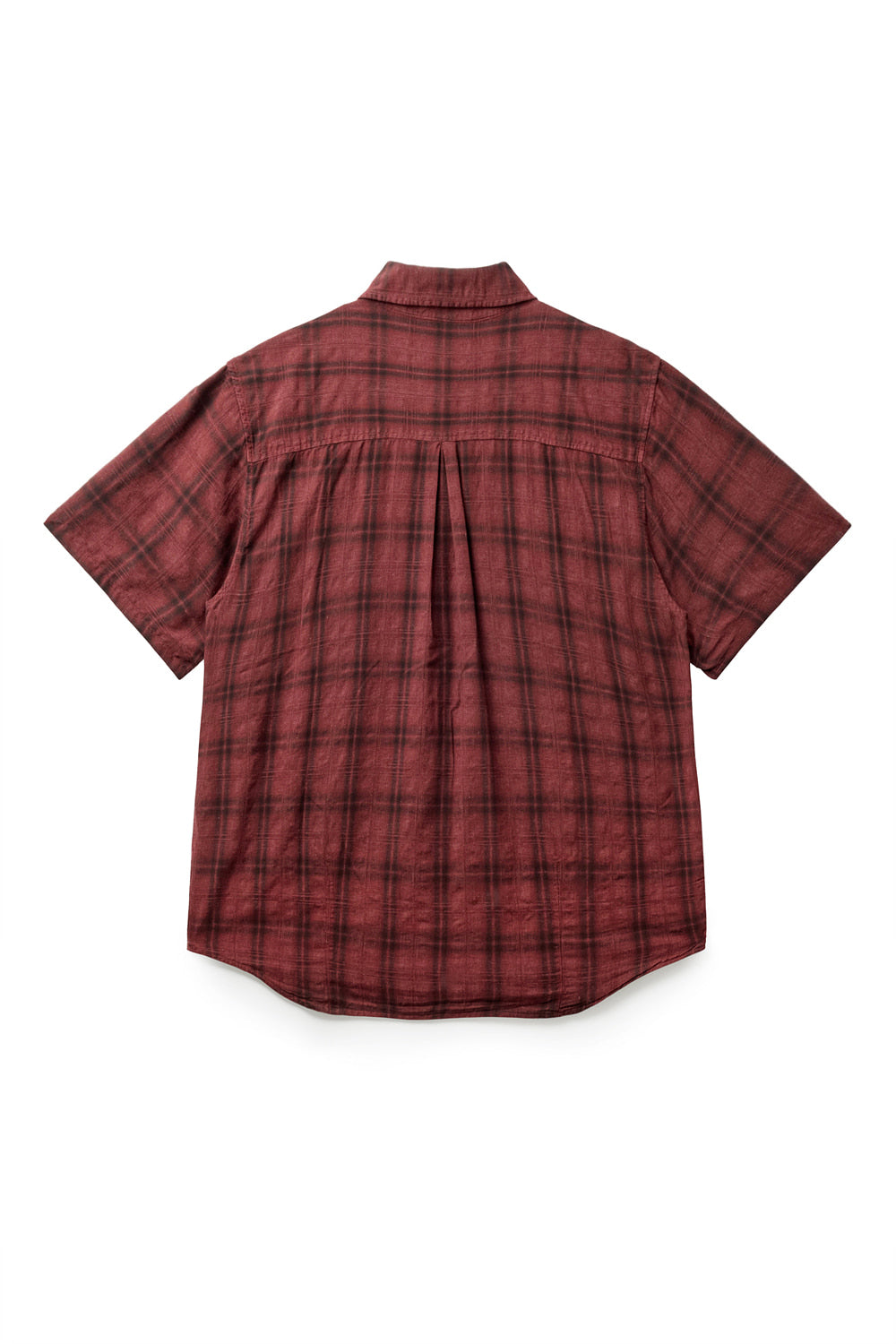 Hatchingroom - 2Pk Shirt 1/2 Over Dyed Check (Dark Red) product image 2 | TRAB K-Fashion Australia