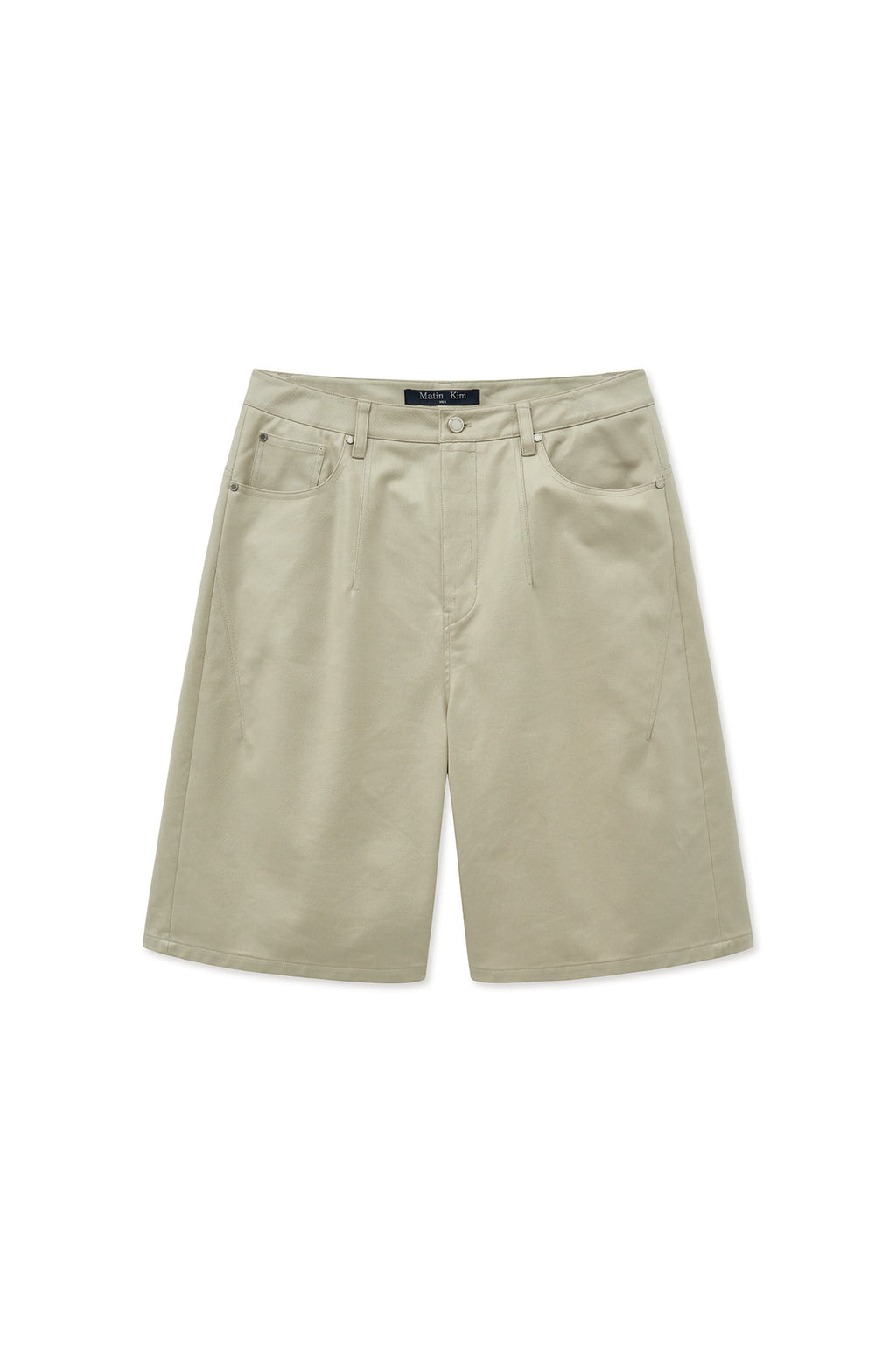 Matin Kim - Matt Coating Bermuda Pants (Light Beige) product image 1 | TRAB K-Fashion Australia