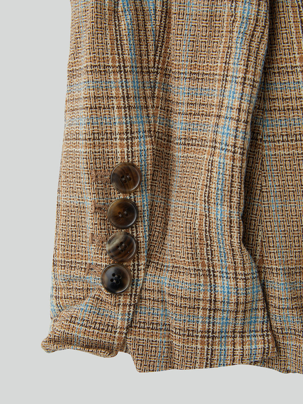 Recto - Crinkle Vintage Check Jacket (Camel) product image 8 | TRAB K-Fashion Australia