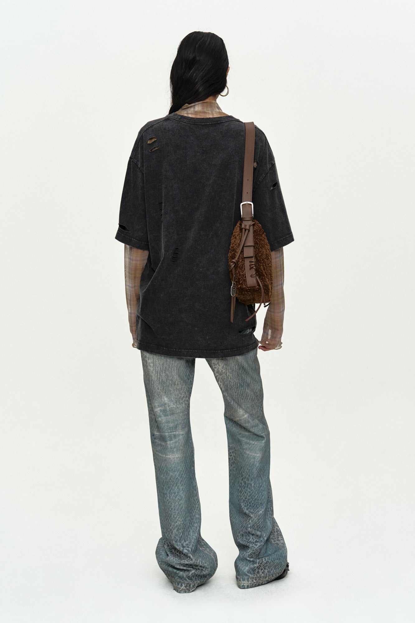 Andersson Bell - Layered Live Printed T-Shirt (Charcoal) product image 2 | TRAB K-Fashion Australia