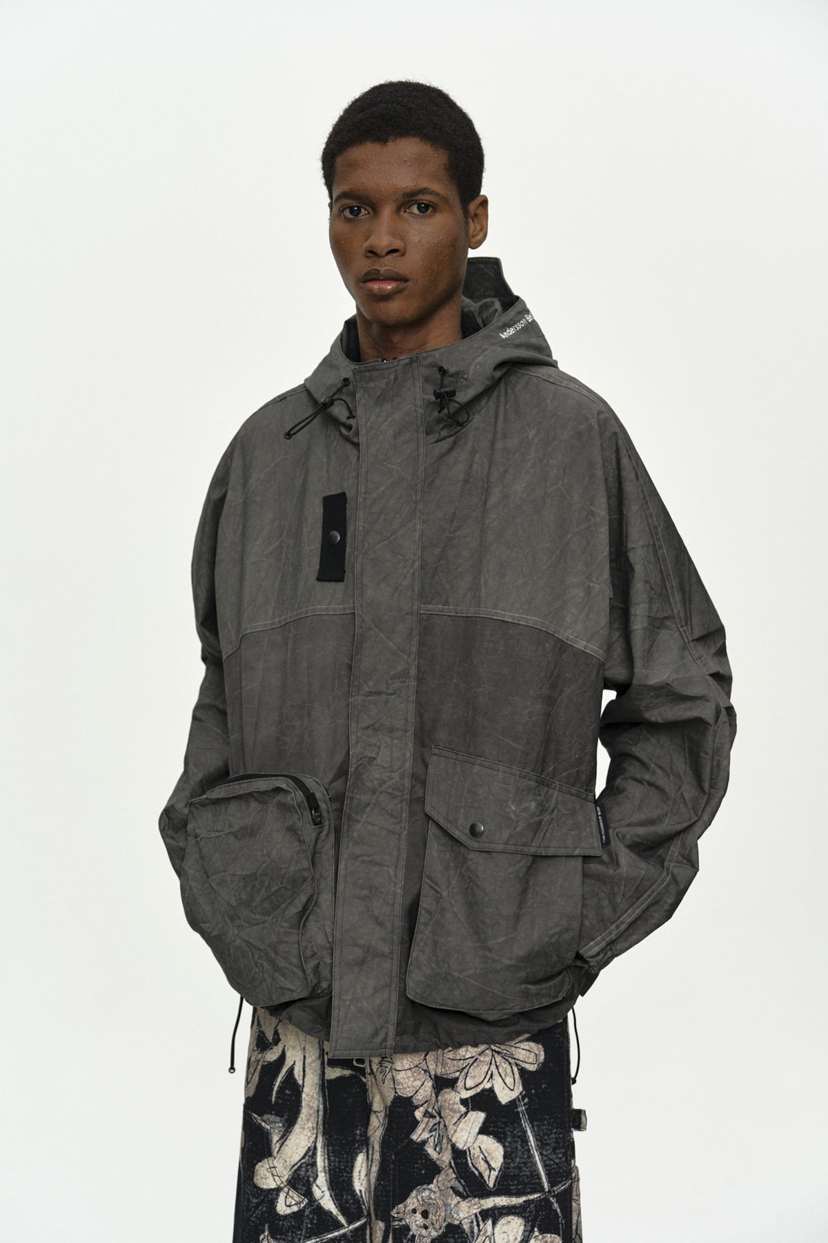 Andersson Bell - [Pre-Order – Ships October 30] Unisex Tie-Dyed Beach Shell Jacket (Charcoal) product image 5 | TRAB K-Fashion Australia