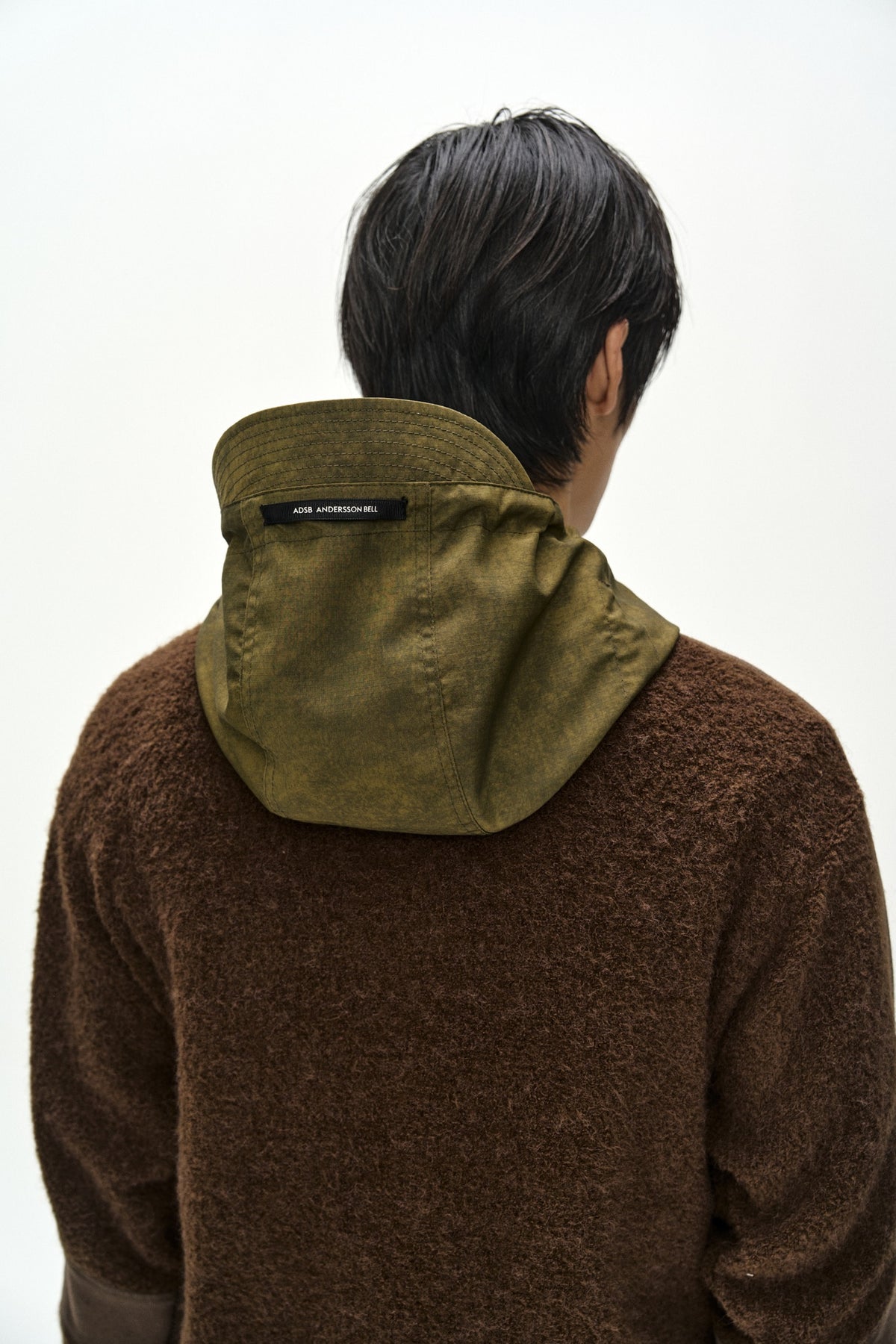 Andersson Bell - Orte Terry Half Zip Up Hoodie (Brown) product image 7 | TRAB K-Fashion Australia