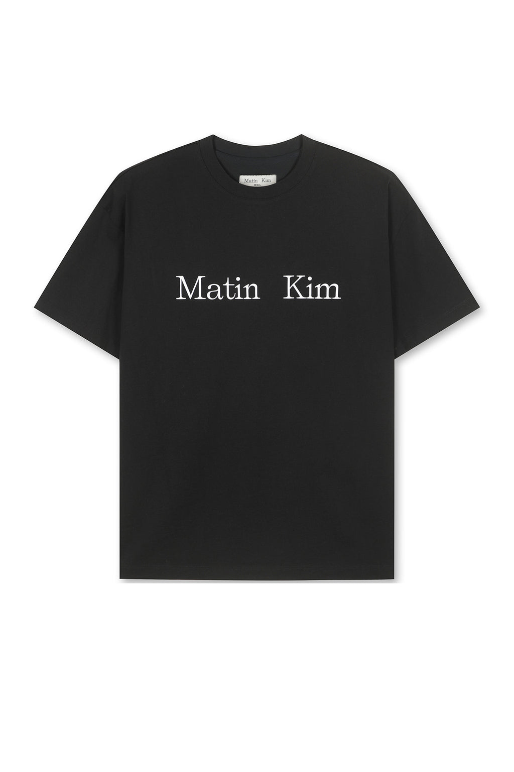 Matin Kim - [Pre-Order – Ships June 23] Matin Kim Logo Top (Black) product image 1 | TRAB K-Fashion Australia