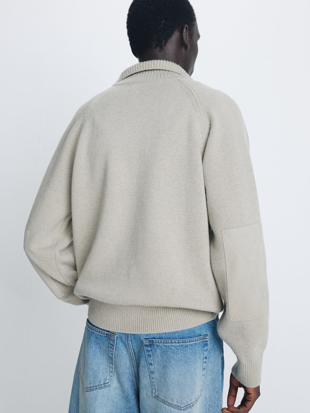 Tonywack - Merino Wool Half-Zip Jumper (Sand) product image 6 | TRAB K-Fashion Australia